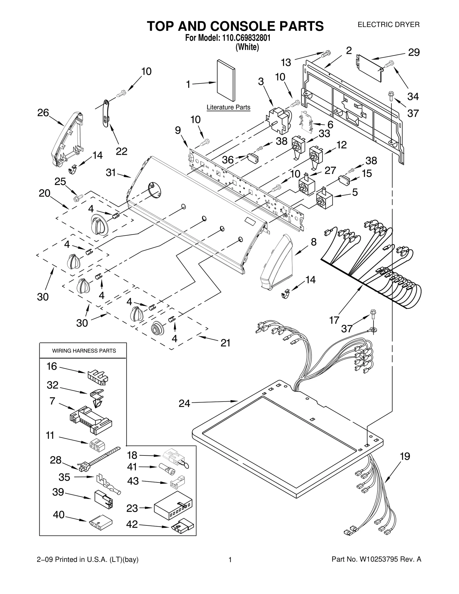 TOP AND CONSOLE PARTS