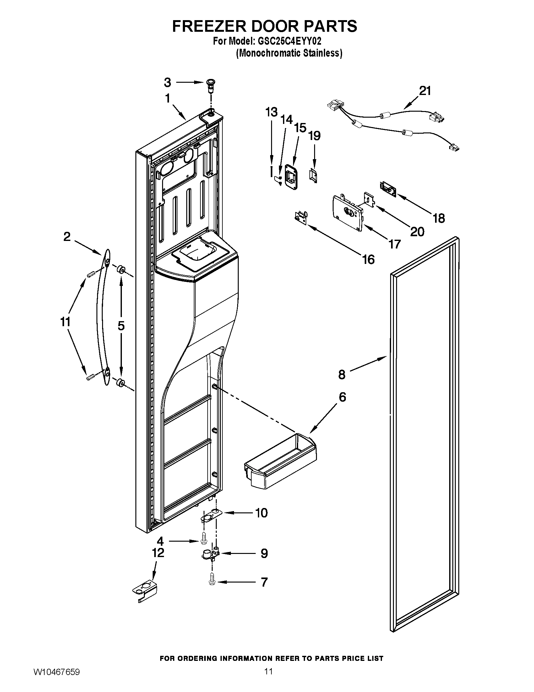 08 - FREEZER DOOR PARTS