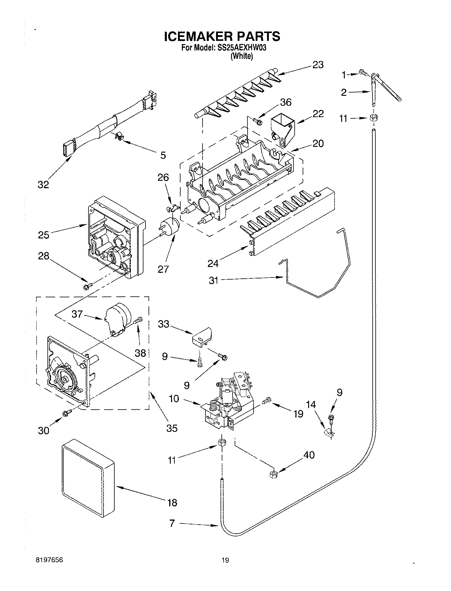 12 - ICE MAKER, OPTIONAL