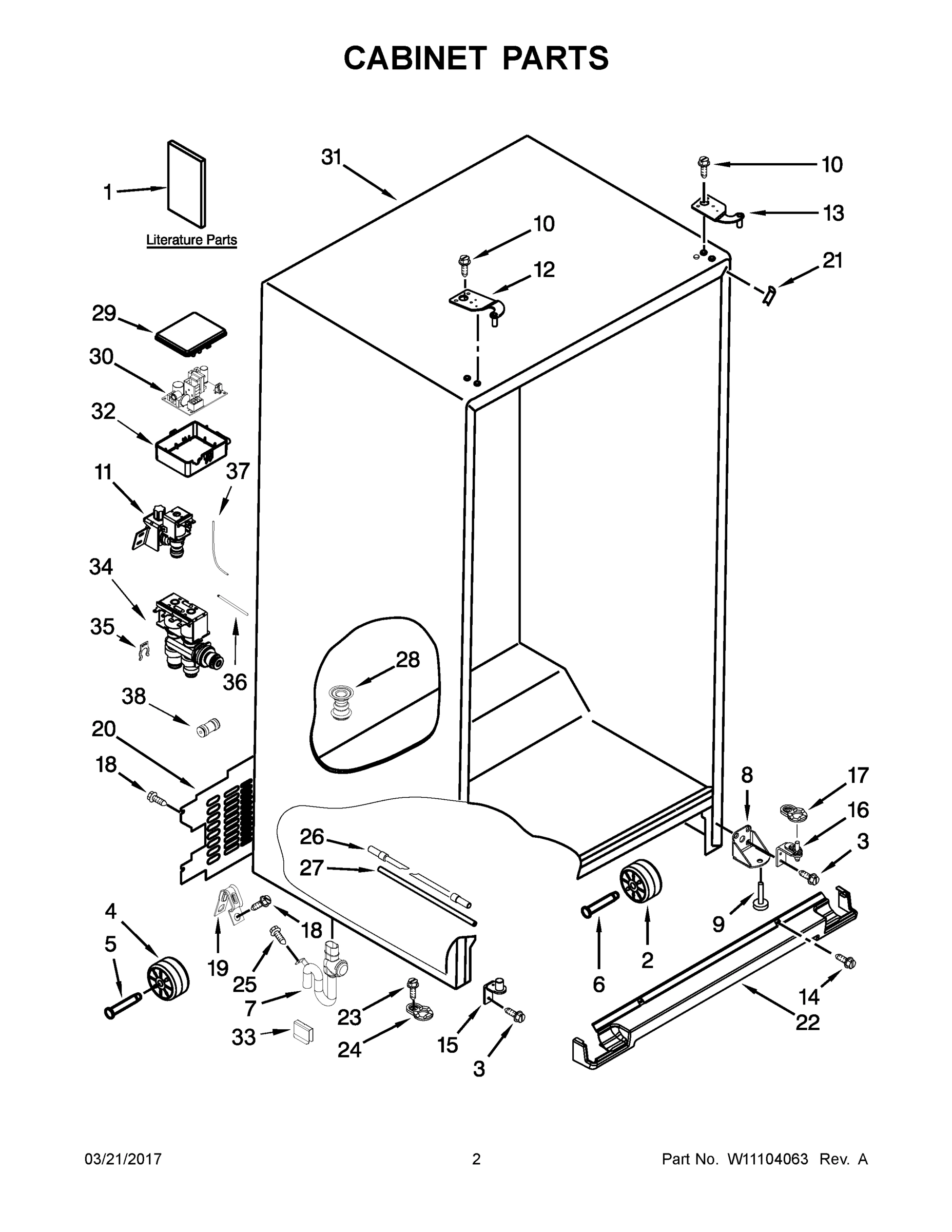 02 - CABINET PARTS