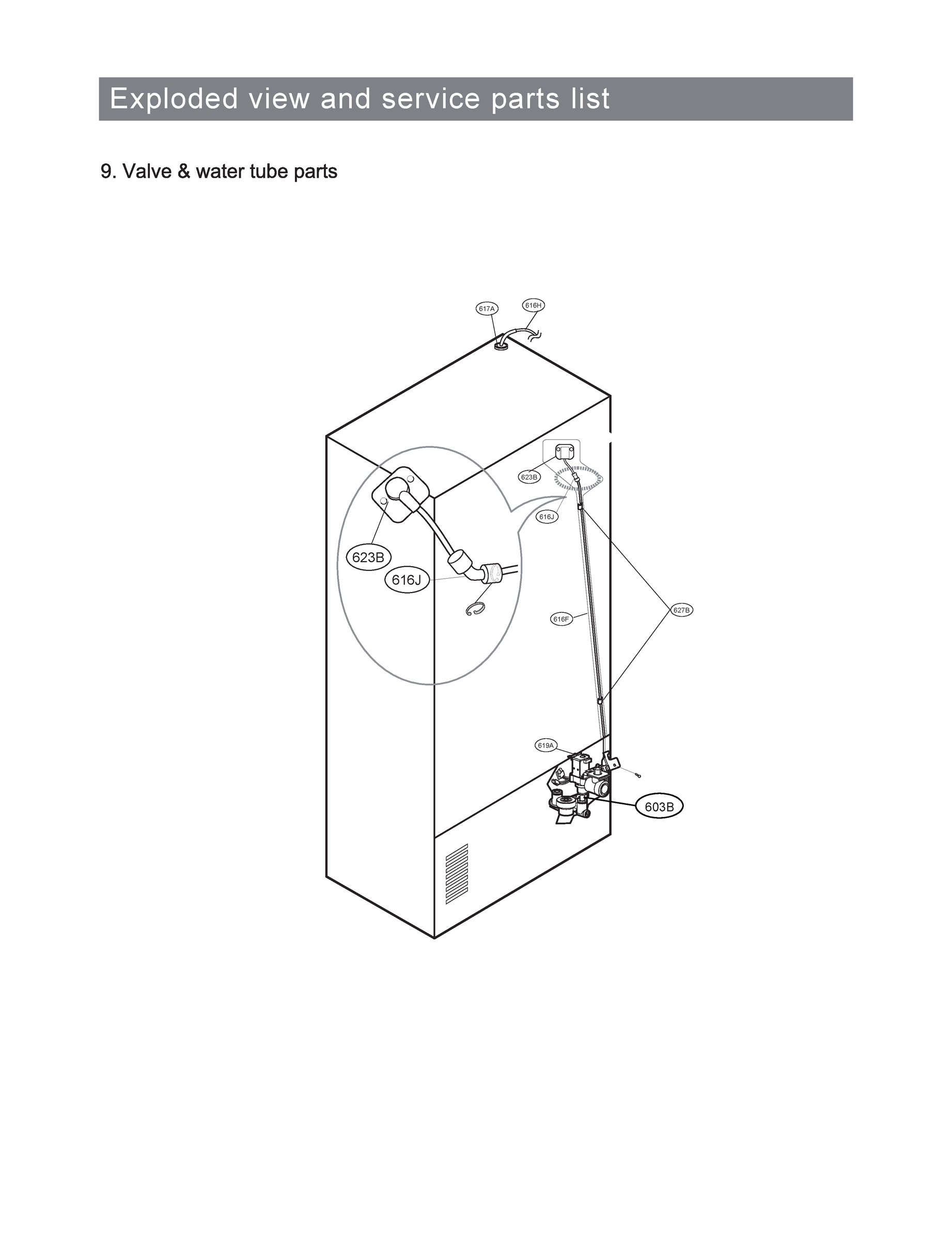 VALVE & WATER TUBE PARTS