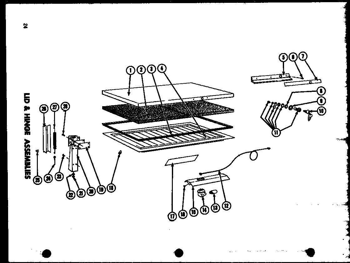 02 - LID & HINGE ASSEMBLIES