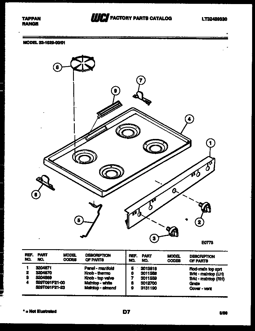 03 - COOKTOP PARTS