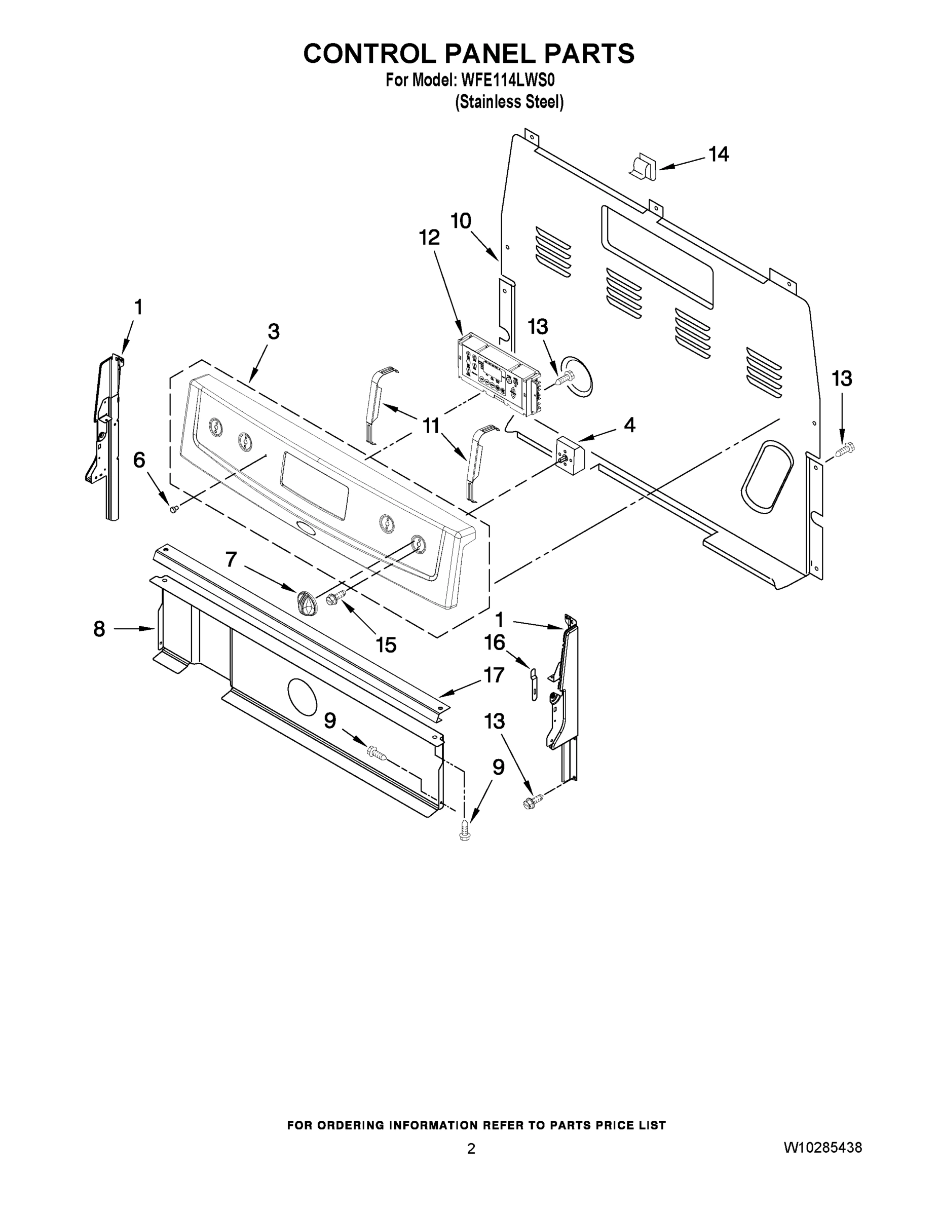 02 - CONTROL PANEL PARTS