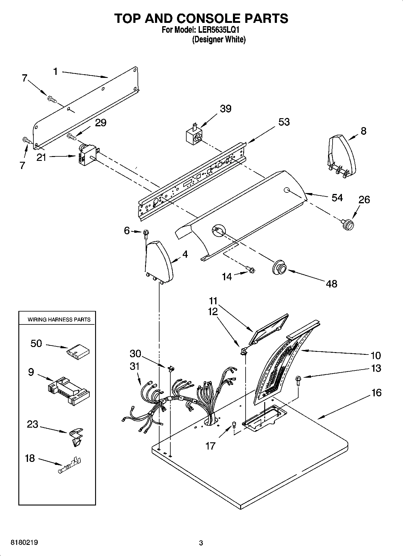 02 - TOP AND CONSOLE PARTS