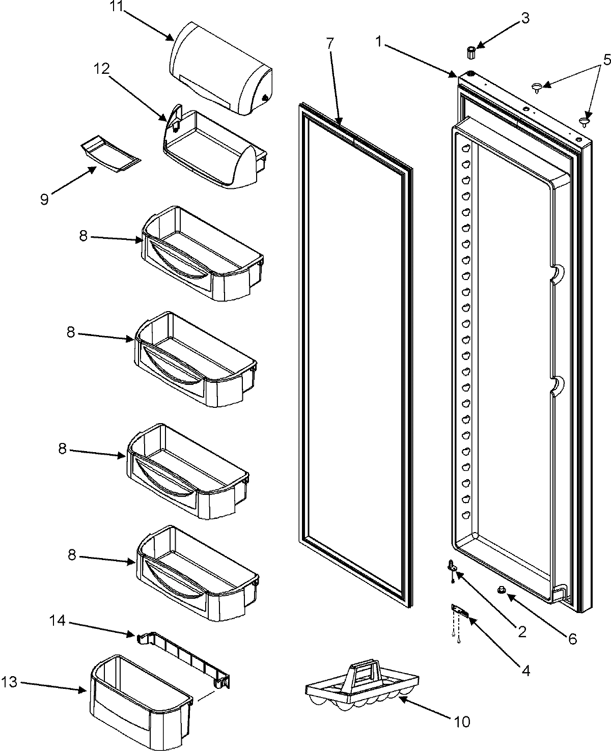 12 - REFRIGERATOR DOOR