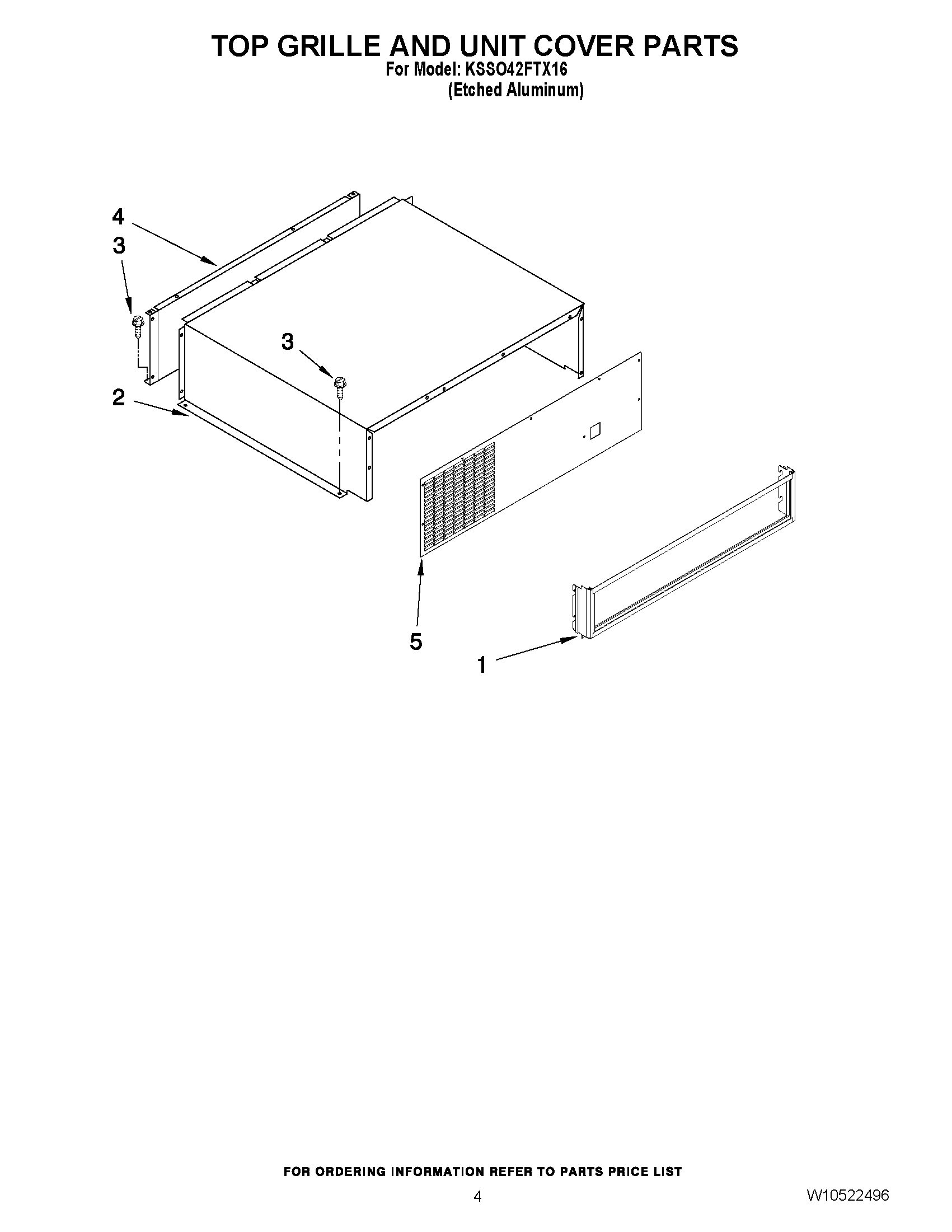 03 - TOP GRILLE AND UNIT COVER PARTS
