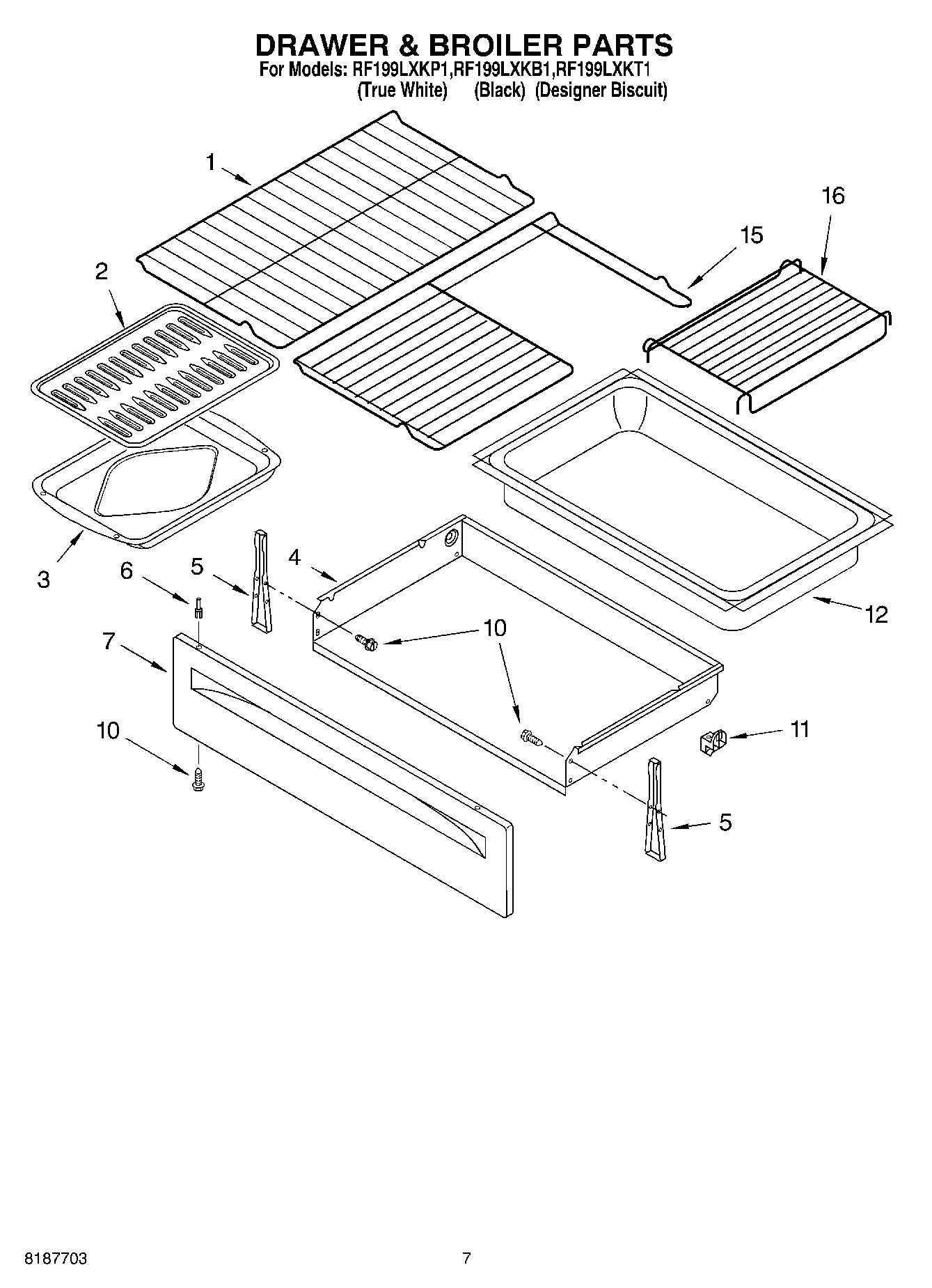 05 - DRAWER & BROILER PARTS, MISCELLANEOUS PARTS