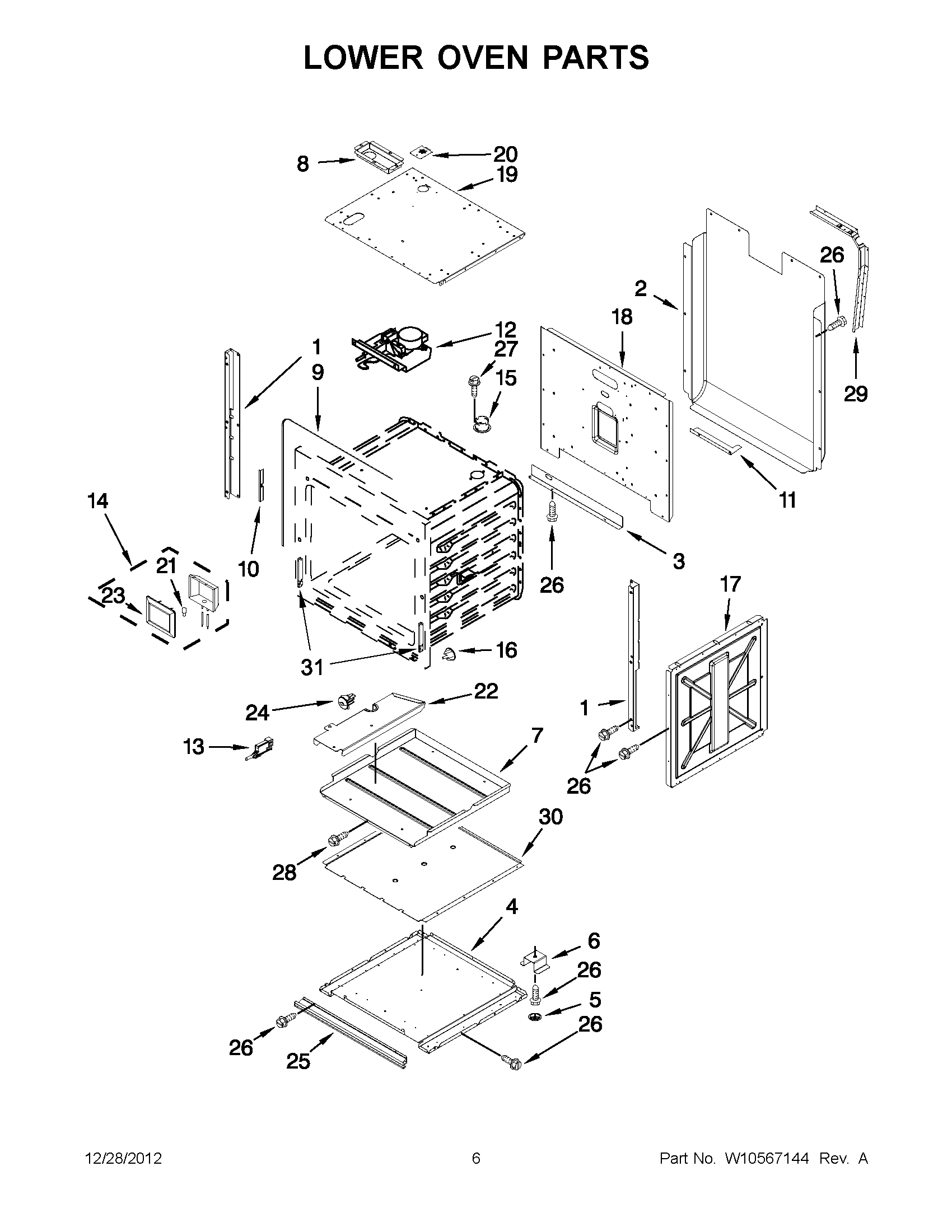 03 - LOWER OVEN PARTS
