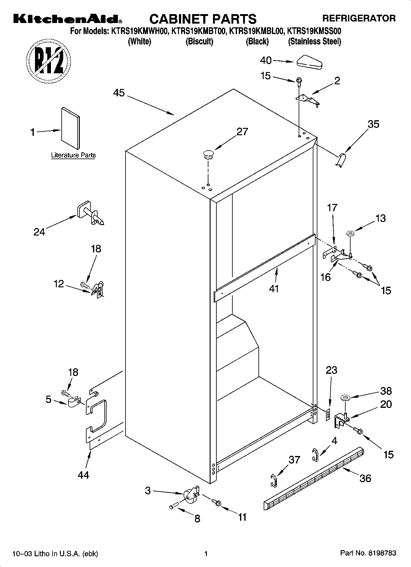 01 - CABINET PARTS
