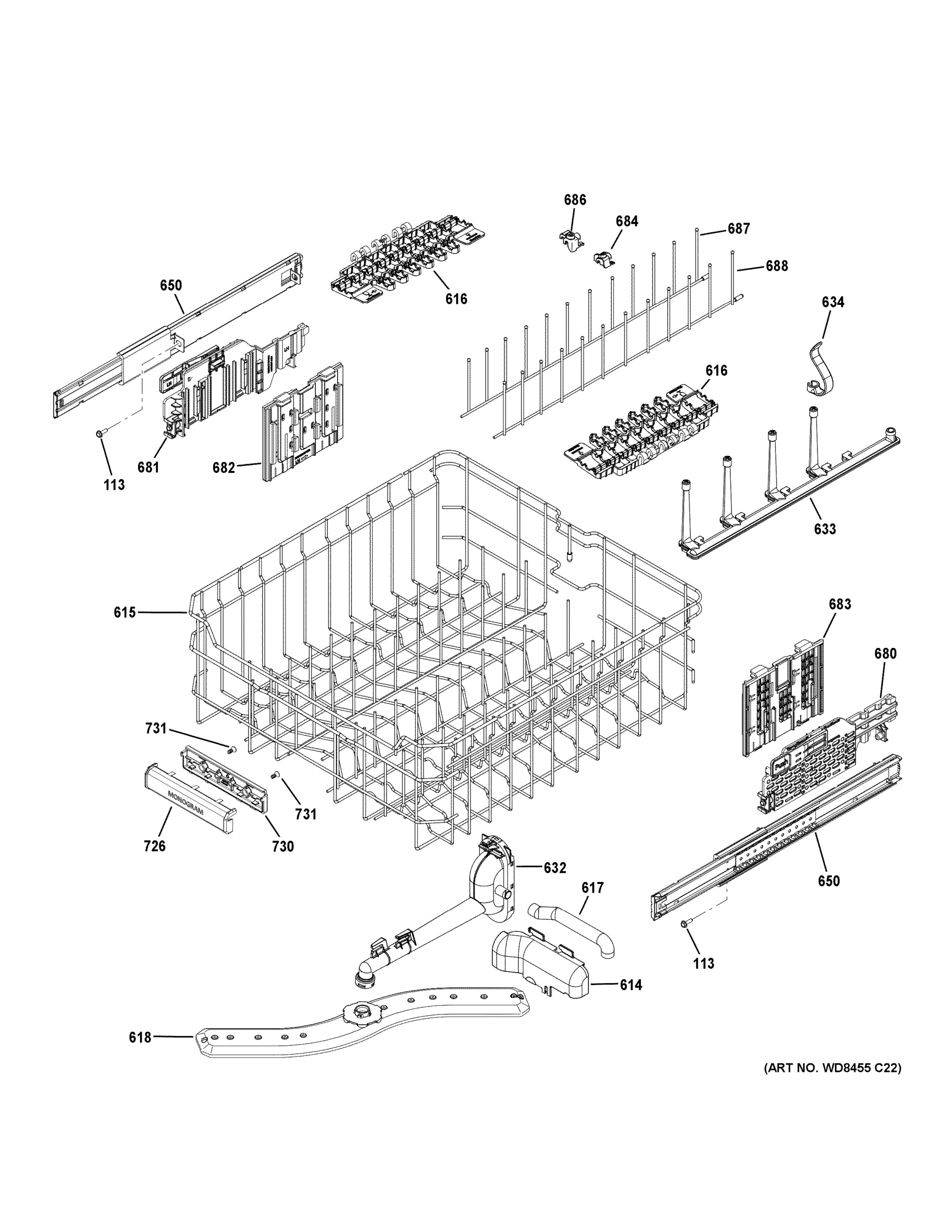 UPPER RACK ASSEMBLY
