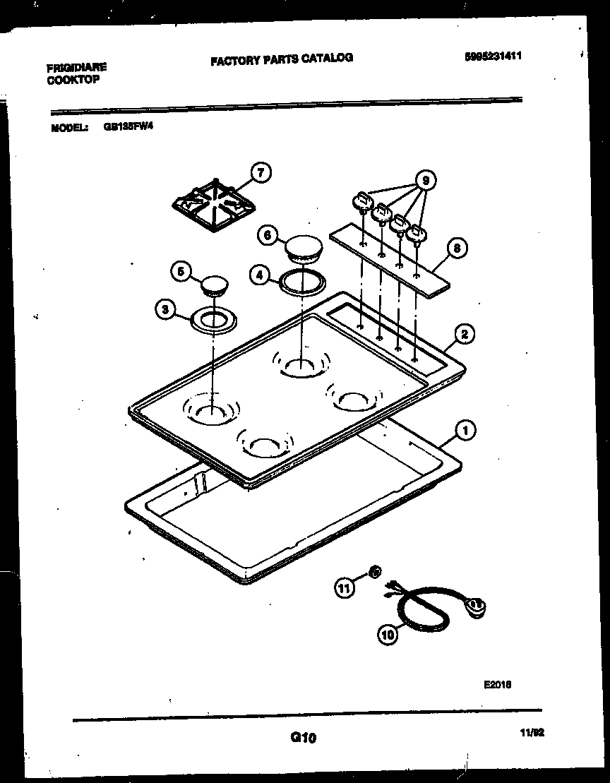 02 - COOKTOP PARTS