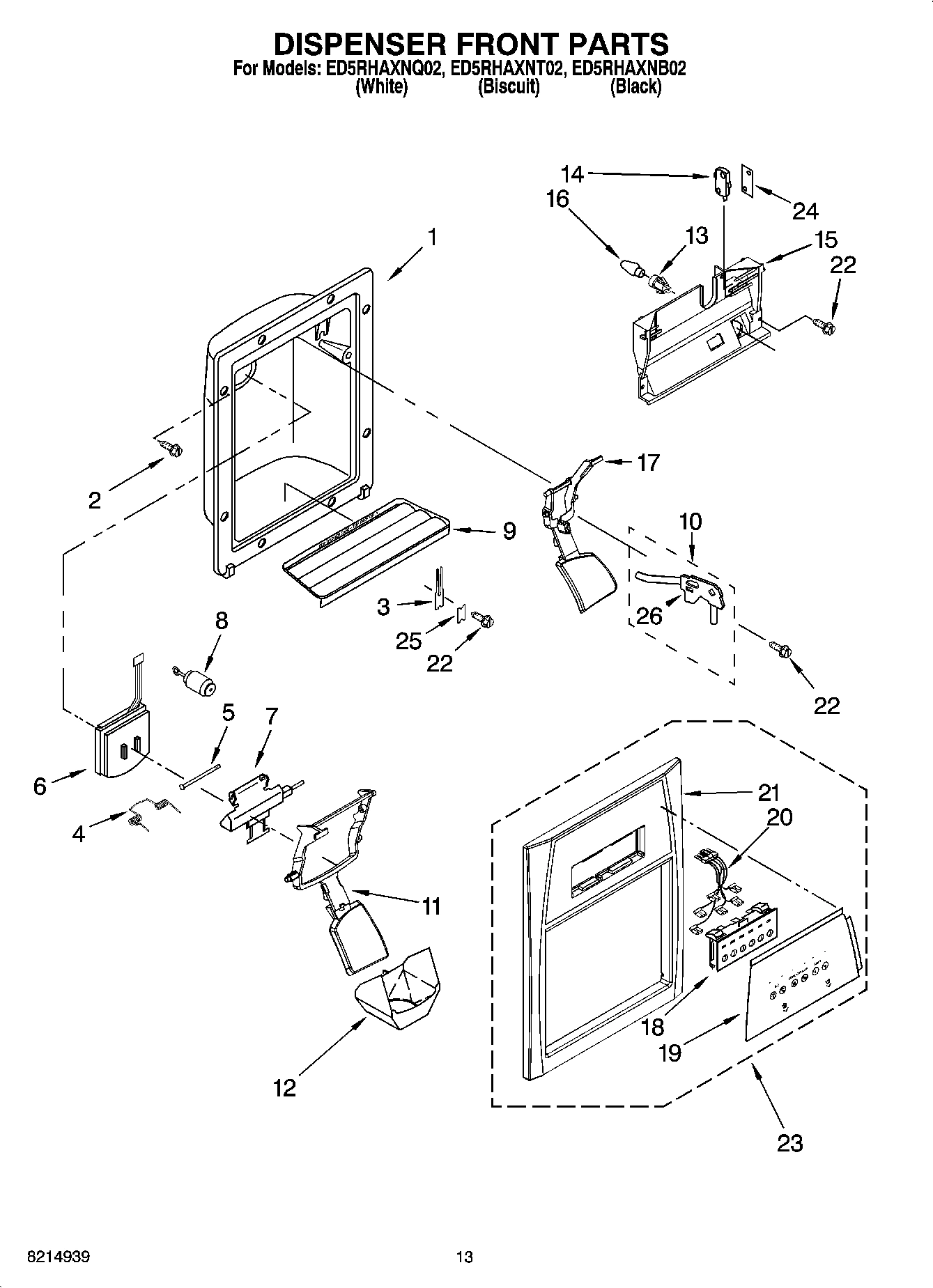 08 - DISPENSER FRONT PARTS