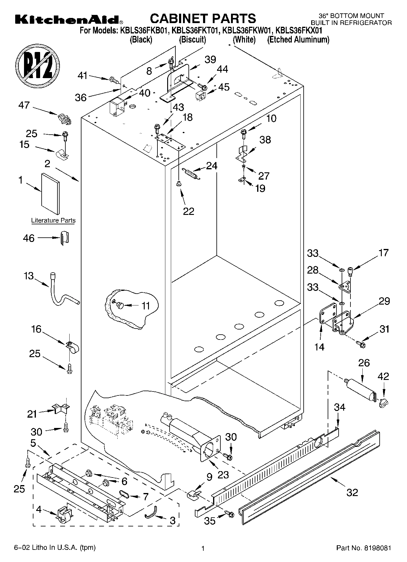 01 - CABINET, LITERATURE