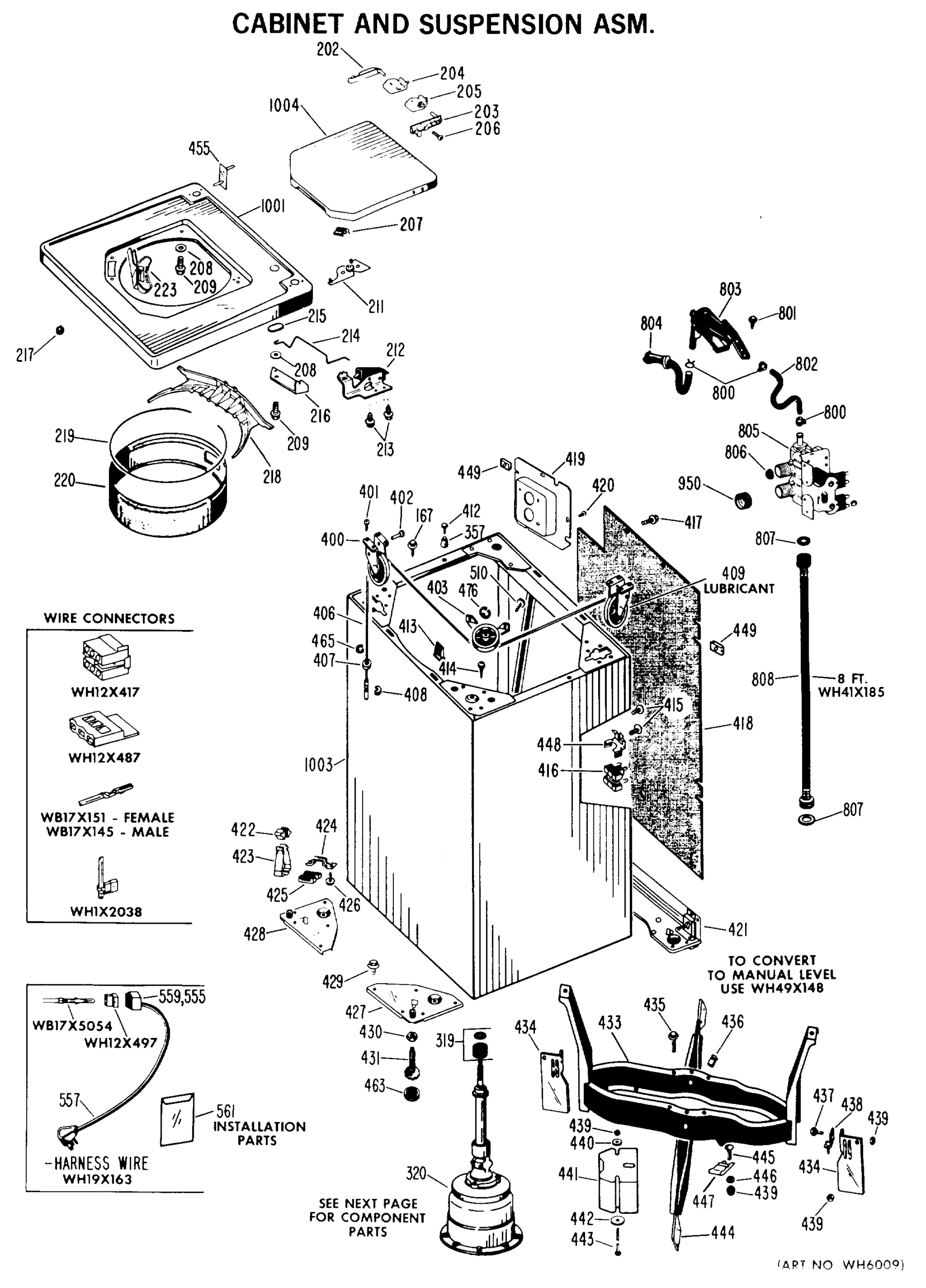 CABINET AND SUSPENSION ASM.