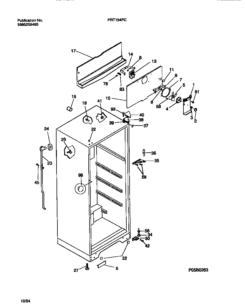 03 - CABINET W/FAN ASSEMBLY