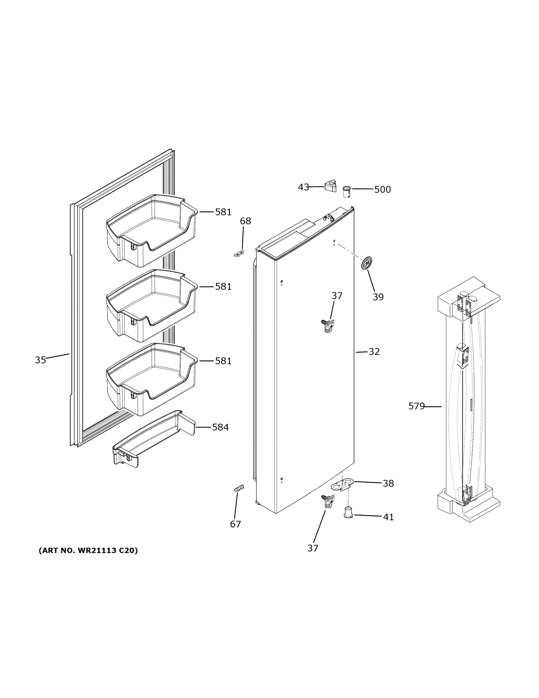 FRESH FOOD DOOR - RH