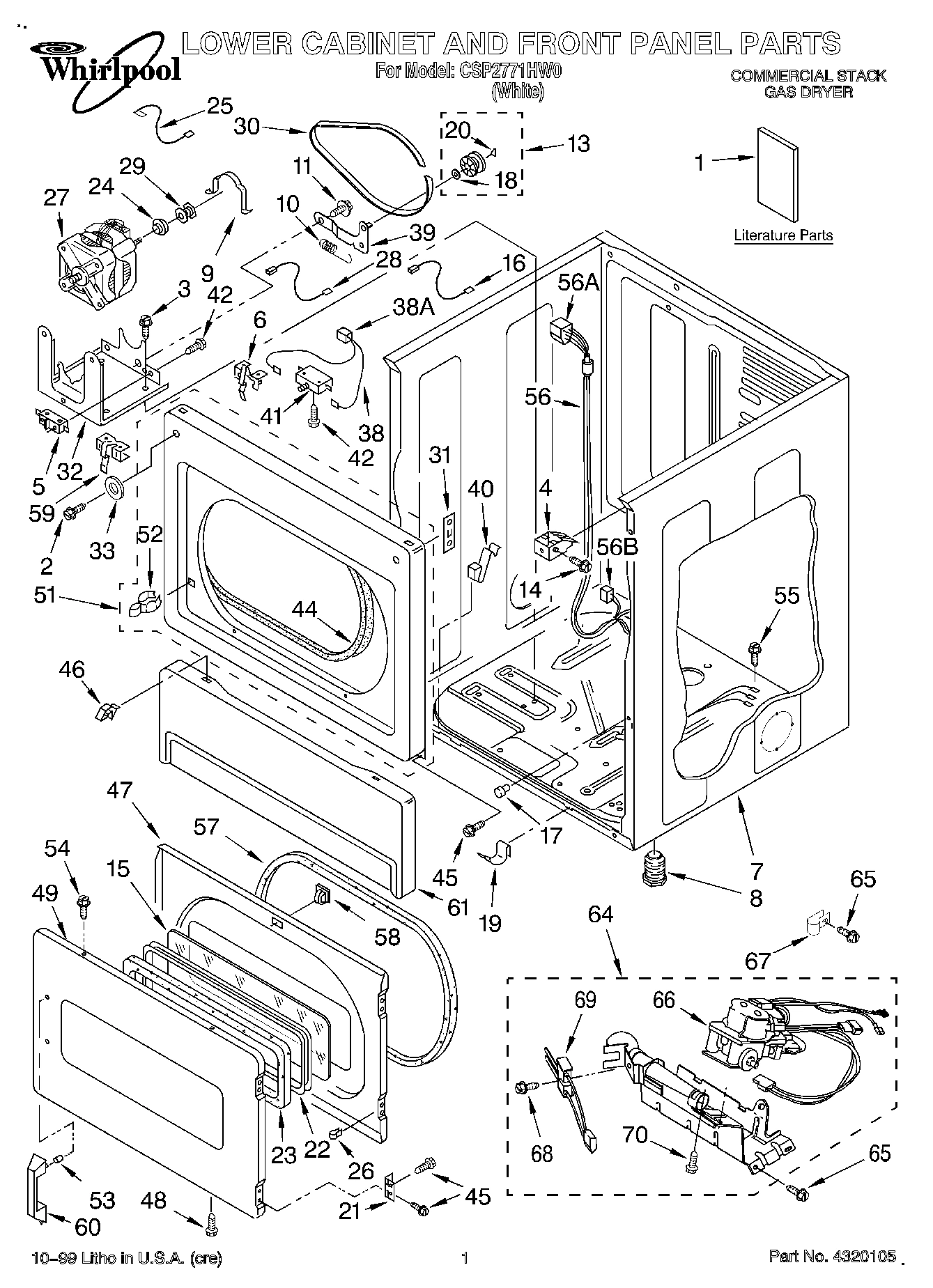 01 - LOWER CABINET AND FRONT PANEL, LITE