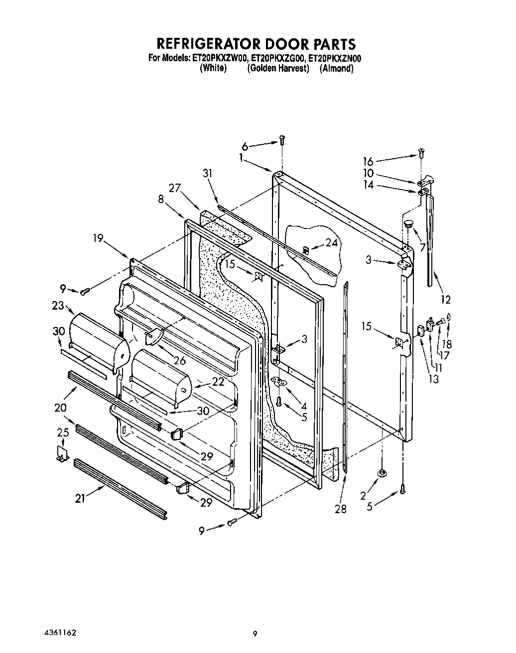 07 - REFRIGERATOR DOOR, LIT/OPTIONAL