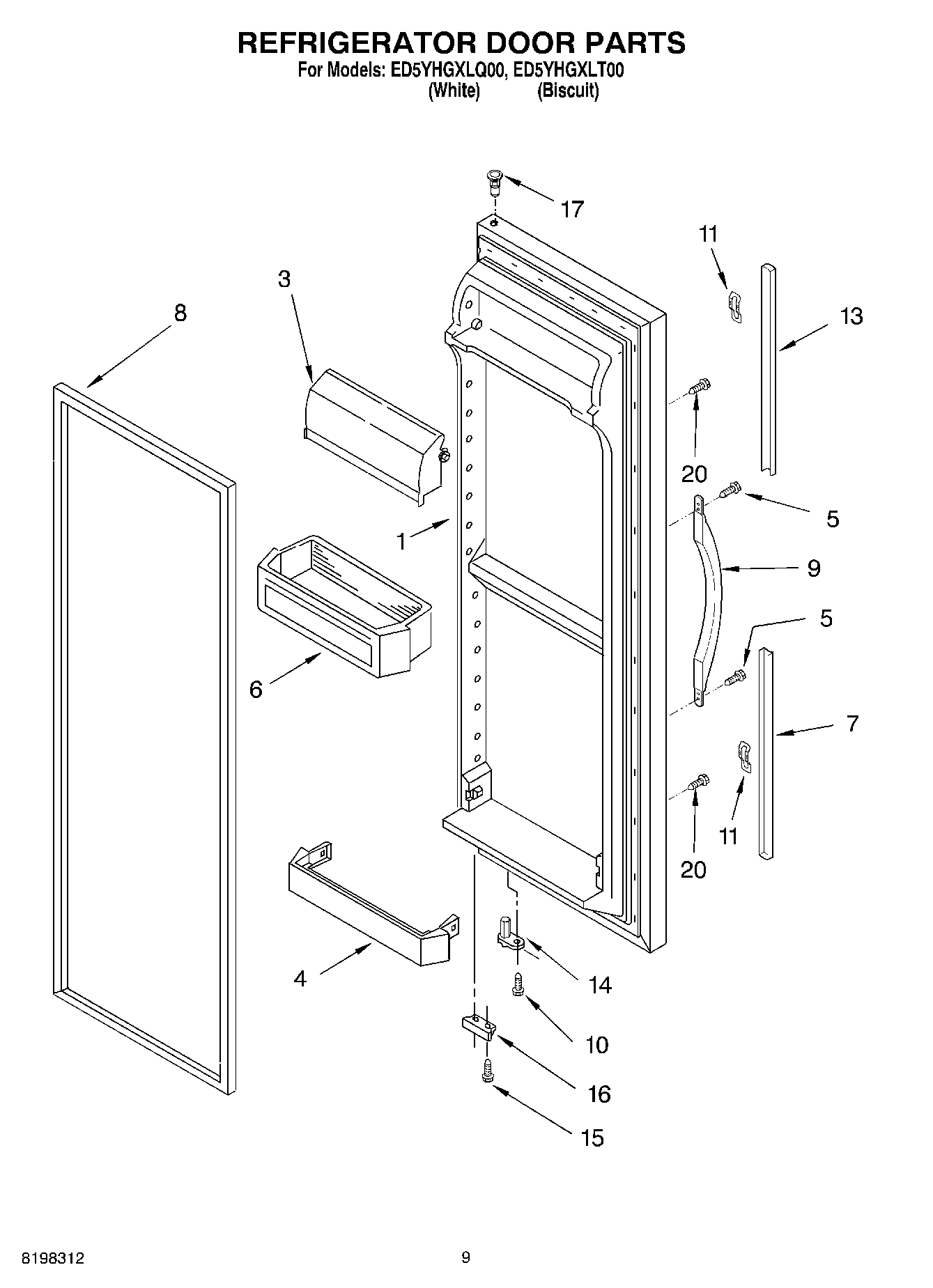 06 - REFRIGERATOR DOOR PARTS