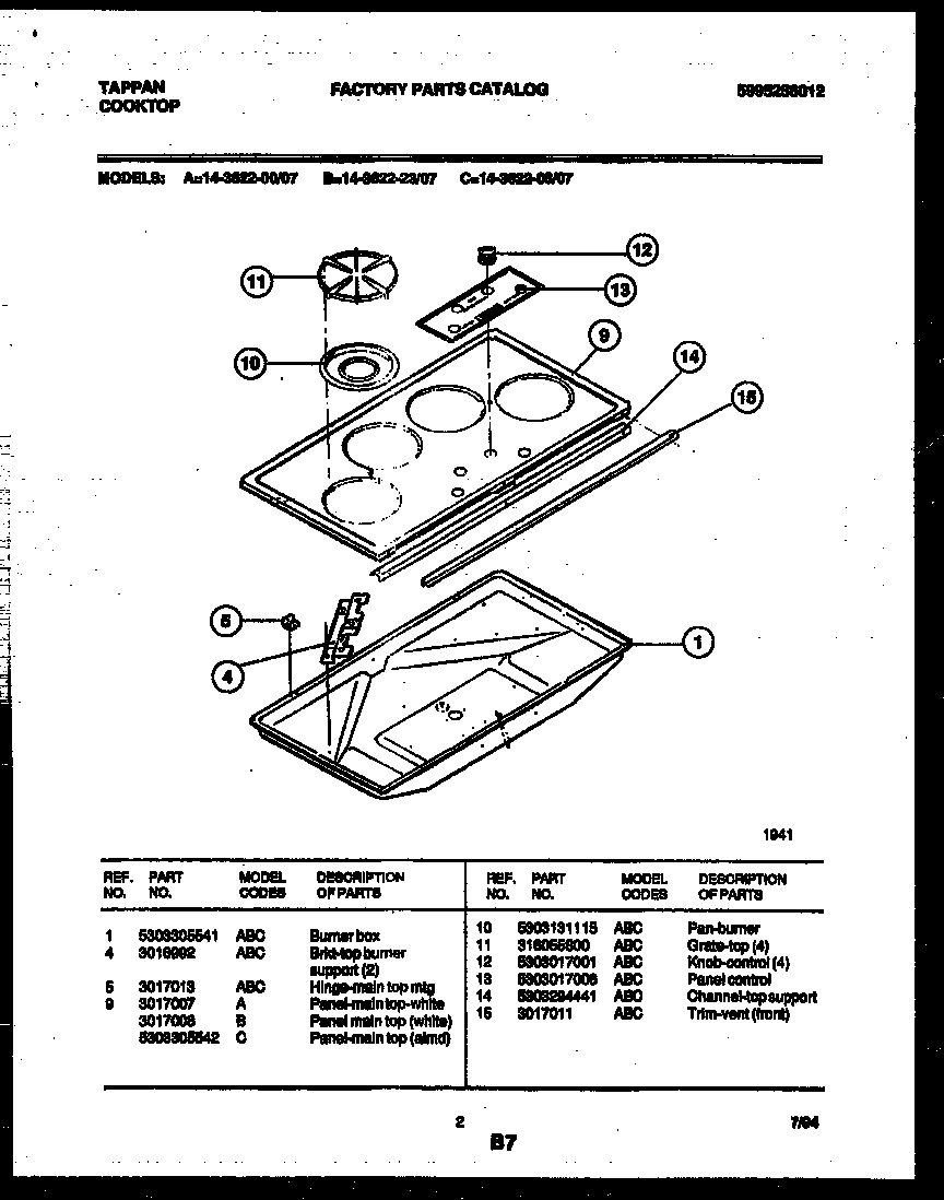 02 - COOKTOP PARTS