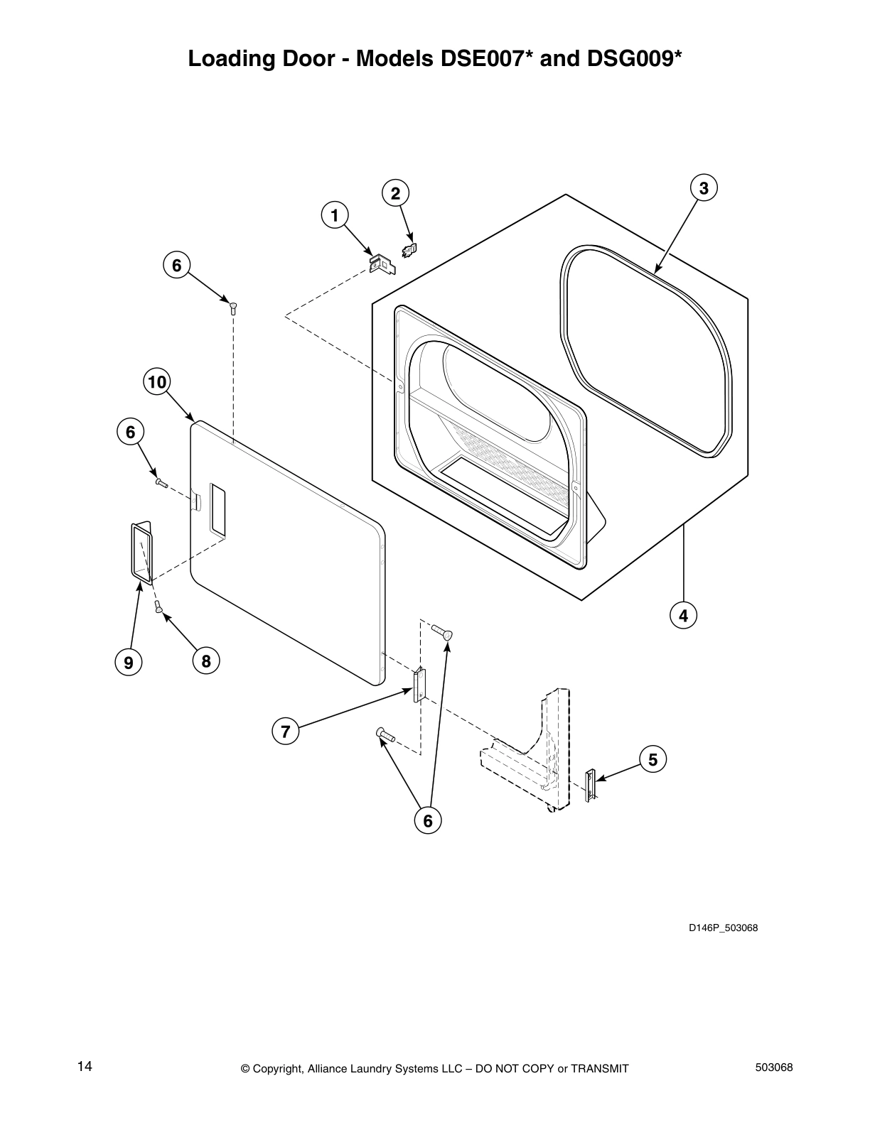 Loading Door - Models DSE007* and DSG009*