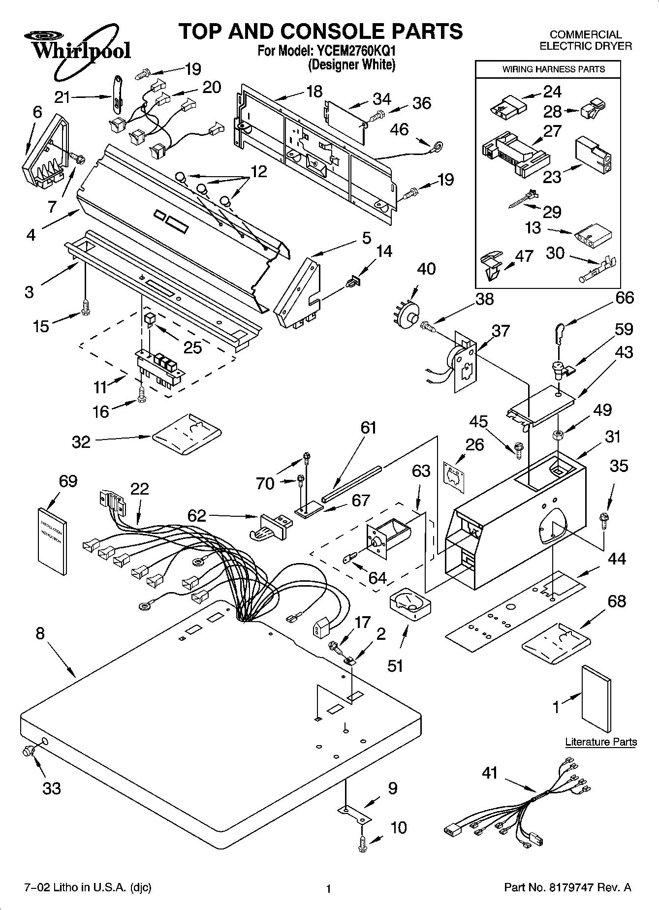 01 - TOP AND CONSOLE PARTS