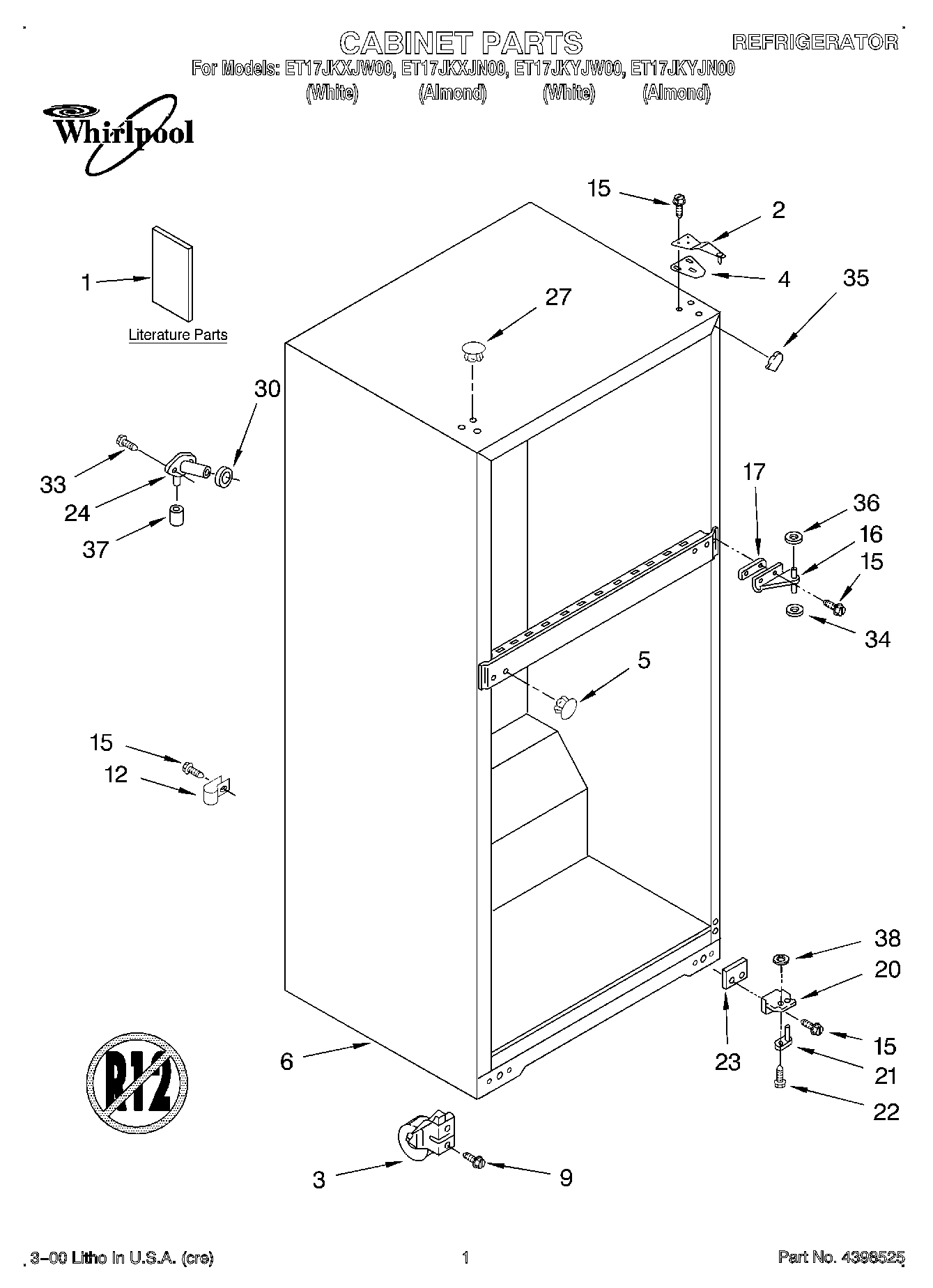 01 - CABINET, LITERATURE