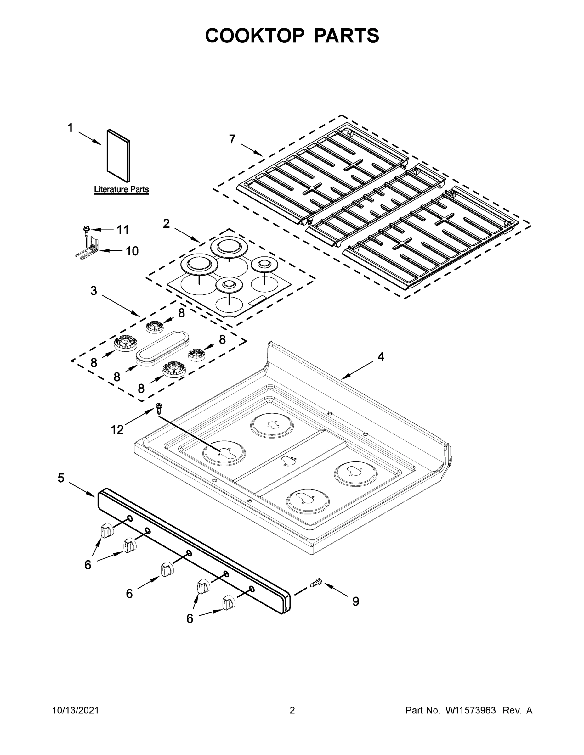 02 - COOKTOP PARTS