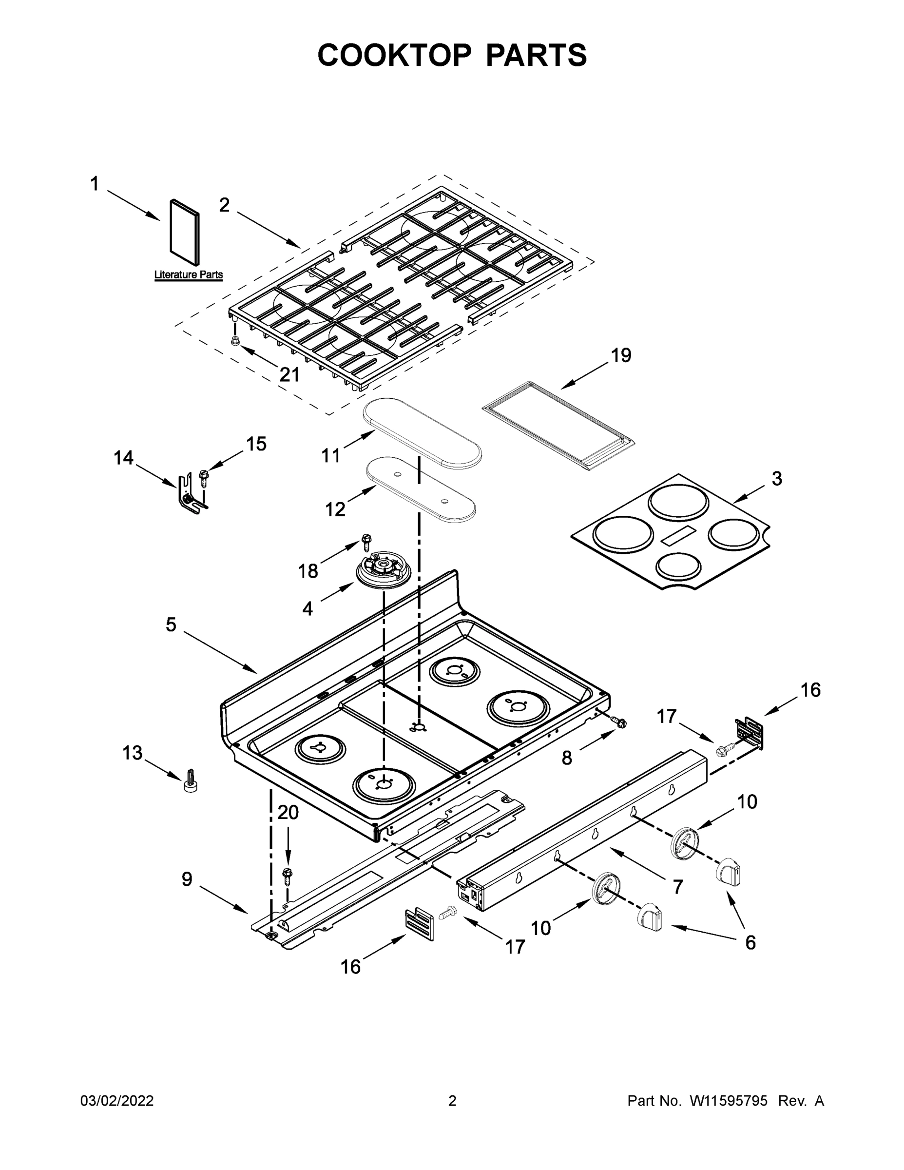 02 - COOKTOP PARTS