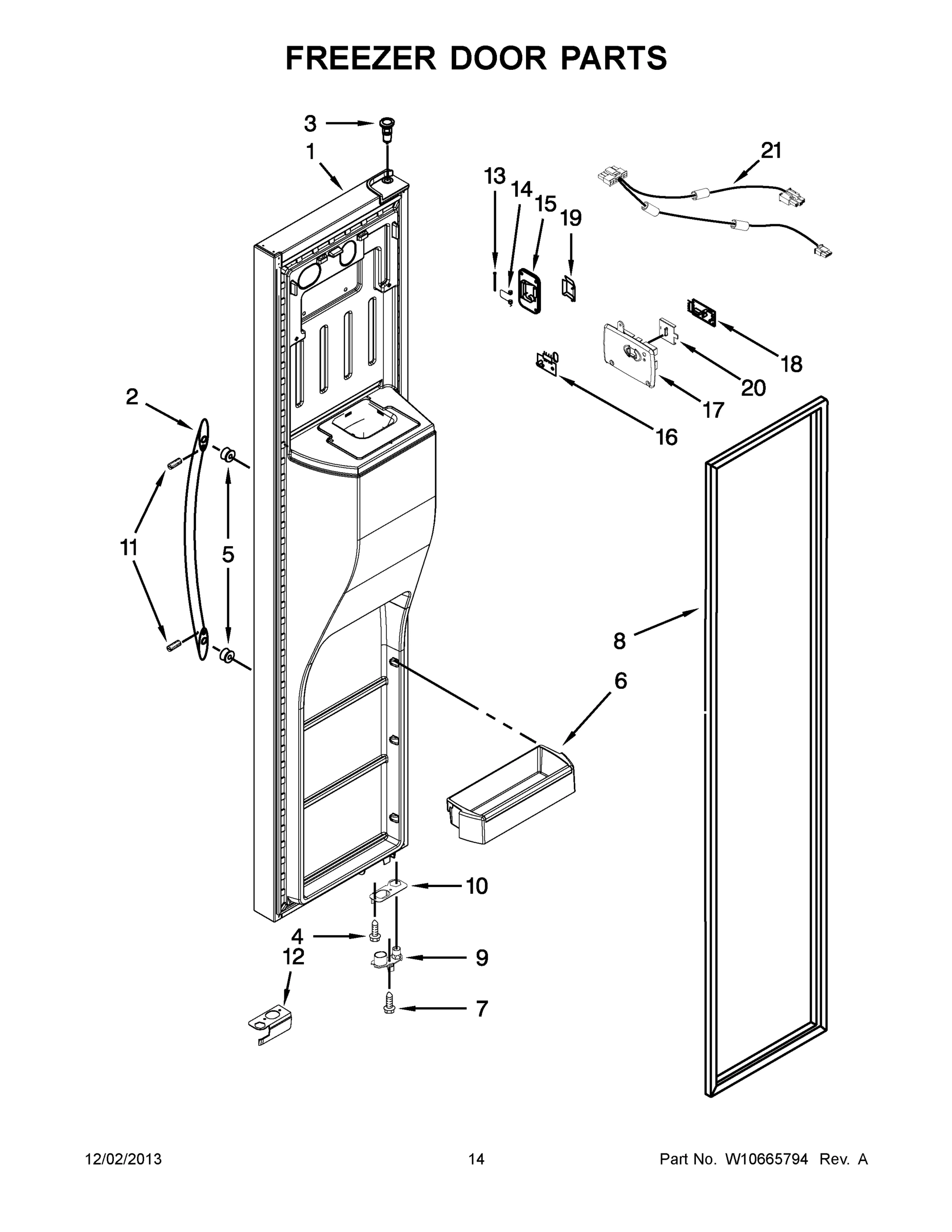 08 - FREEZER DOOR PARTS