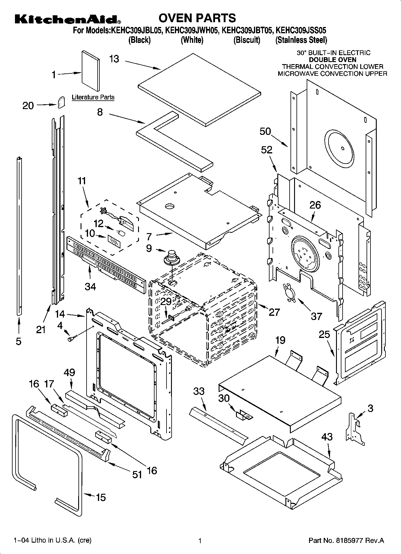01 - OVEN PARTS