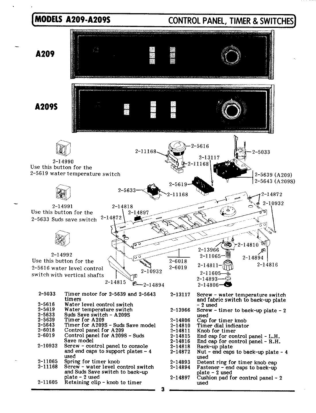 04 - CONTROL PANEL, TIMER & SWITCHES