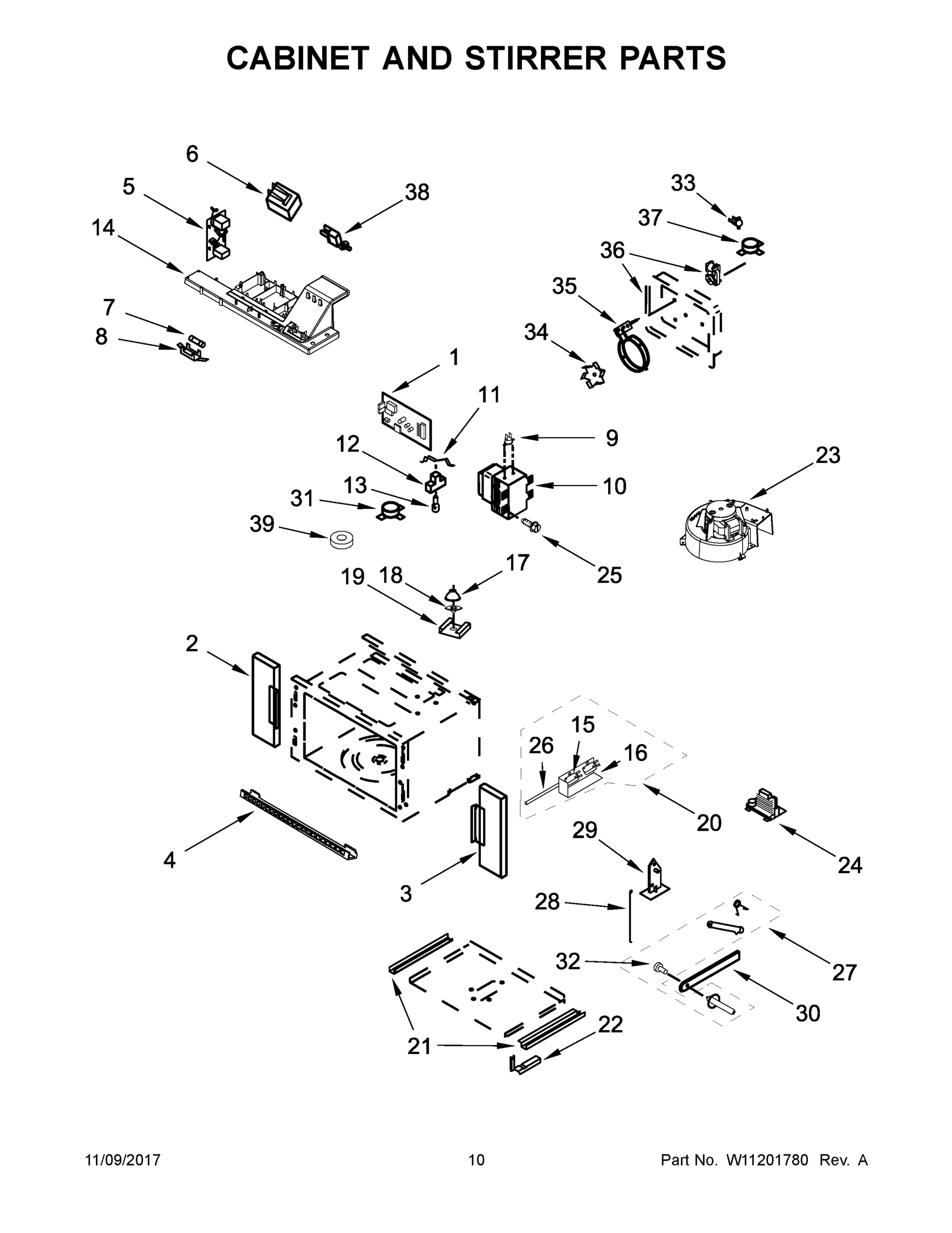 06 - CABINET AND STIRRER PARTS