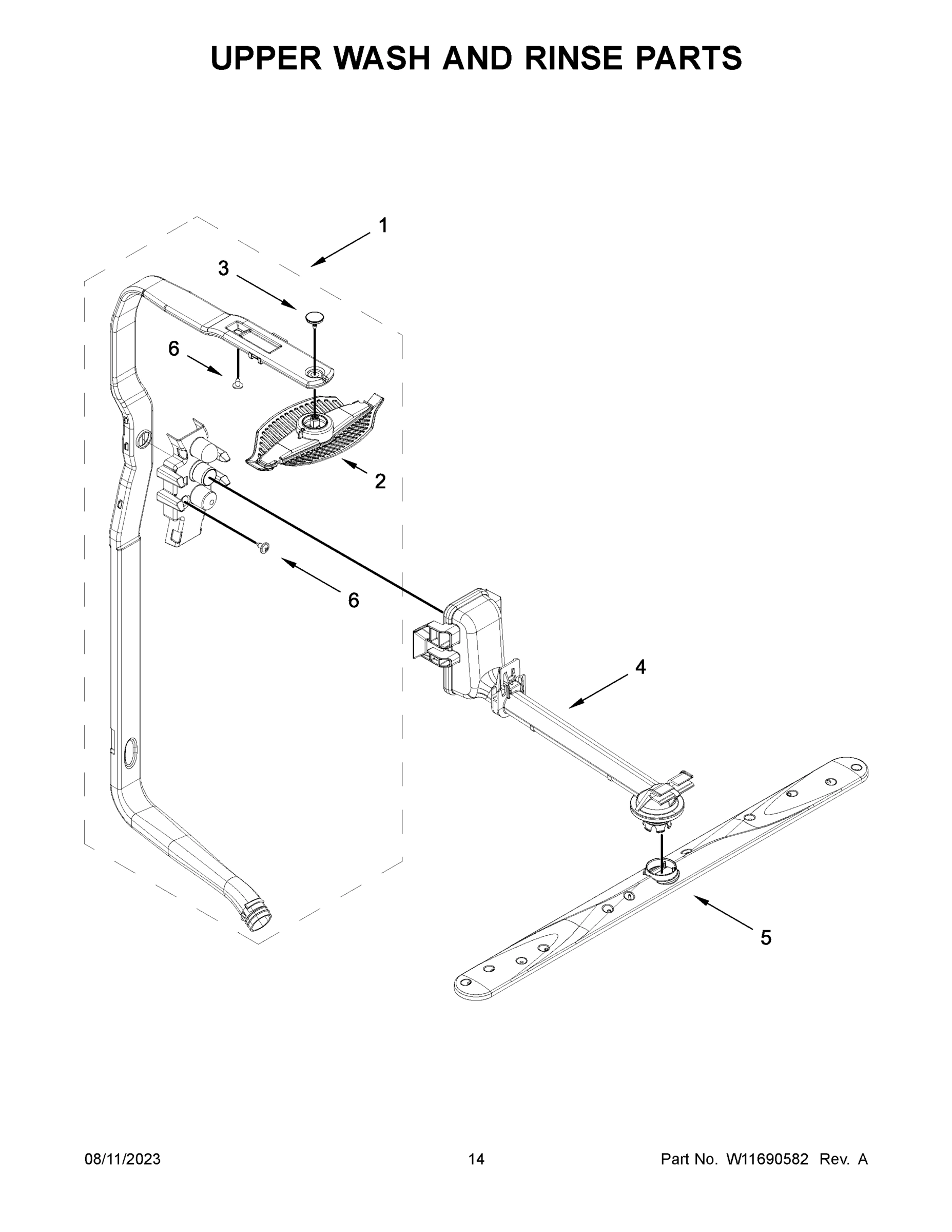 08 - UPPER WASH AND RINSE PARTS