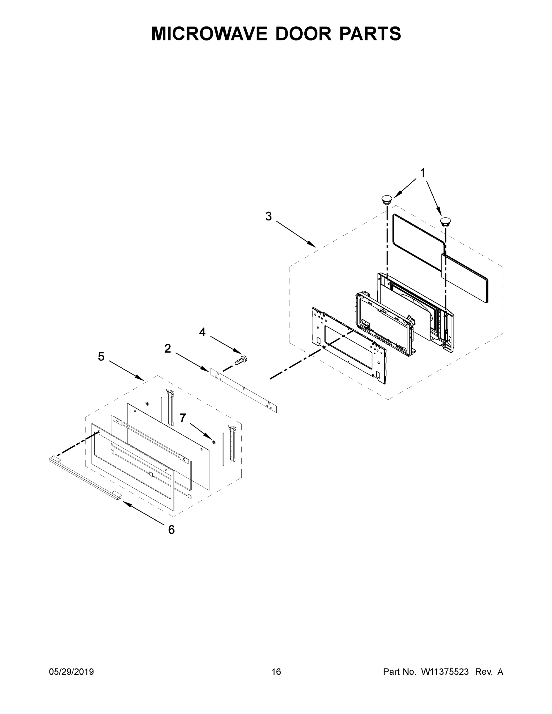 09 - MICROWAVE DOOR PARTS