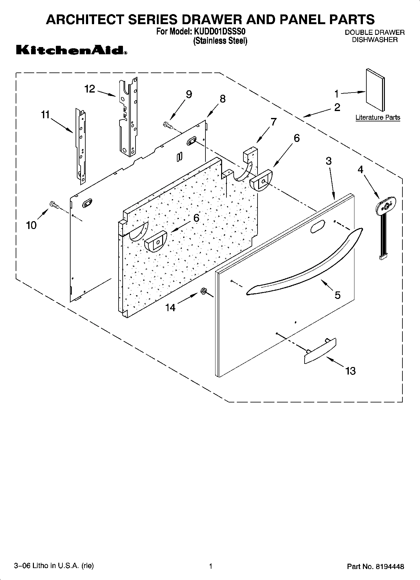 01 - ARCHITECT SERIES DRAWER AND PANEL PARTS