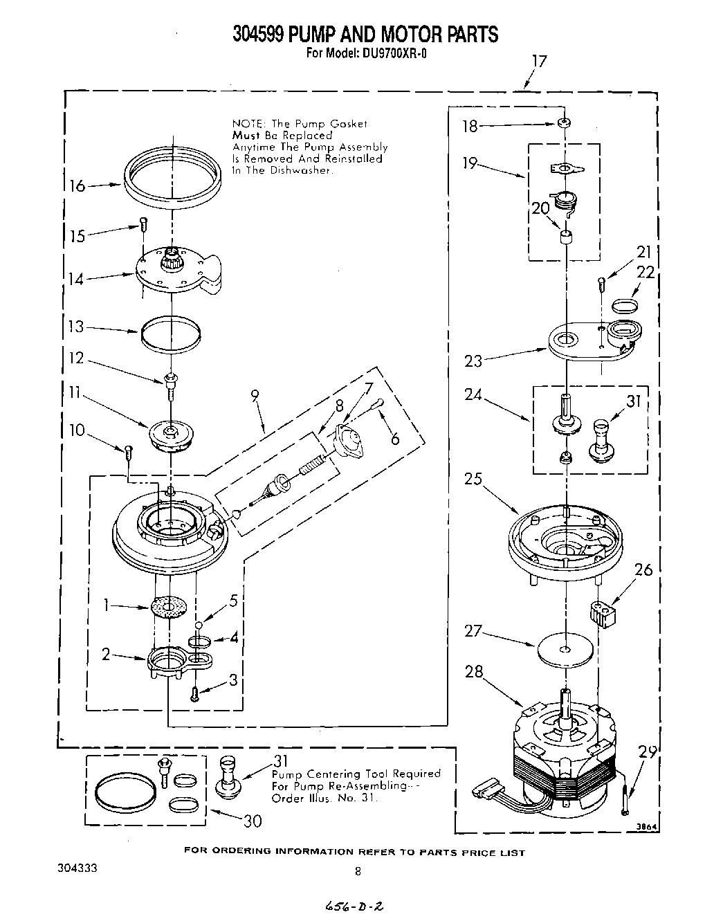 06 - 304599 PUMP AND MOTOR
