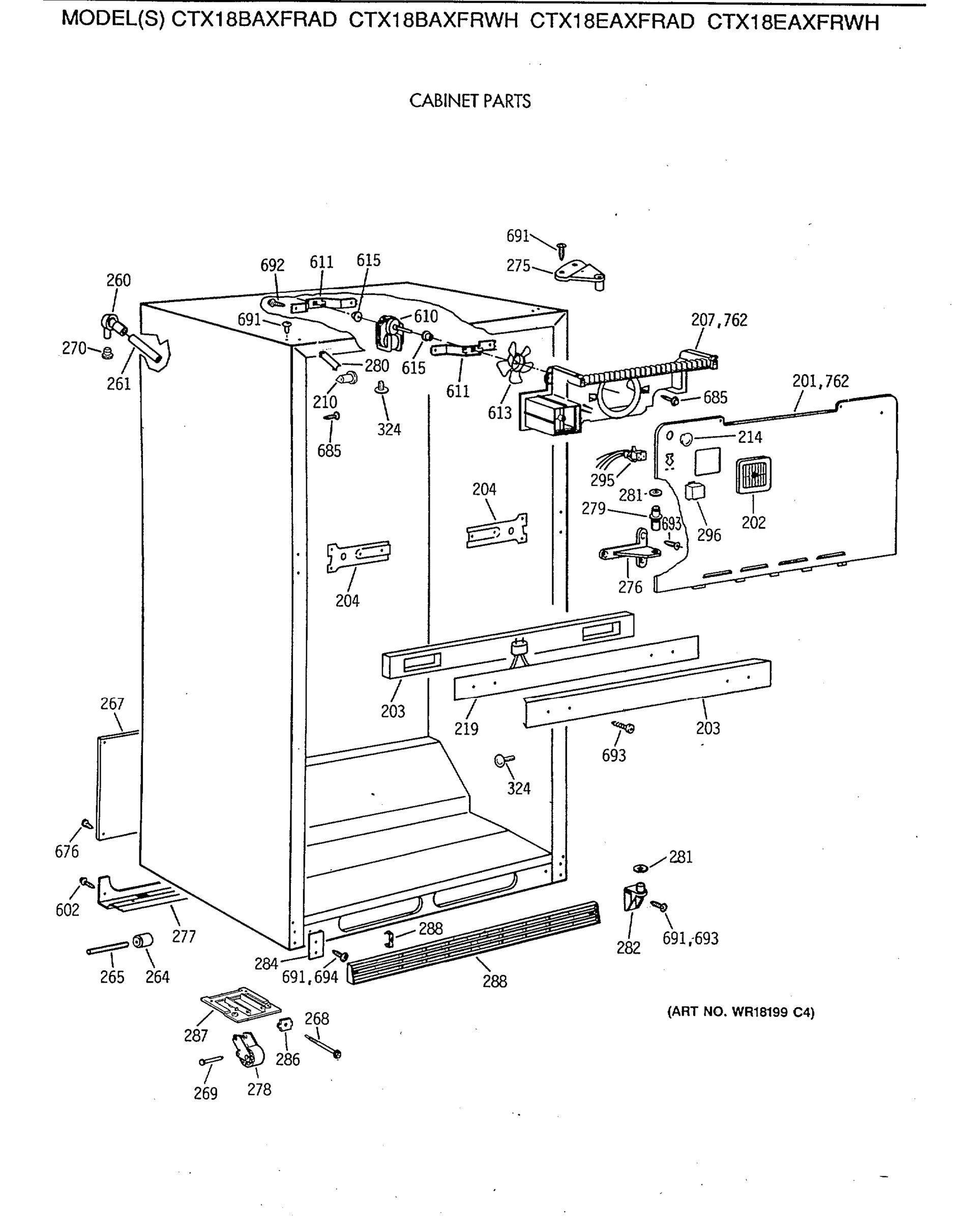 CABINET PARTS