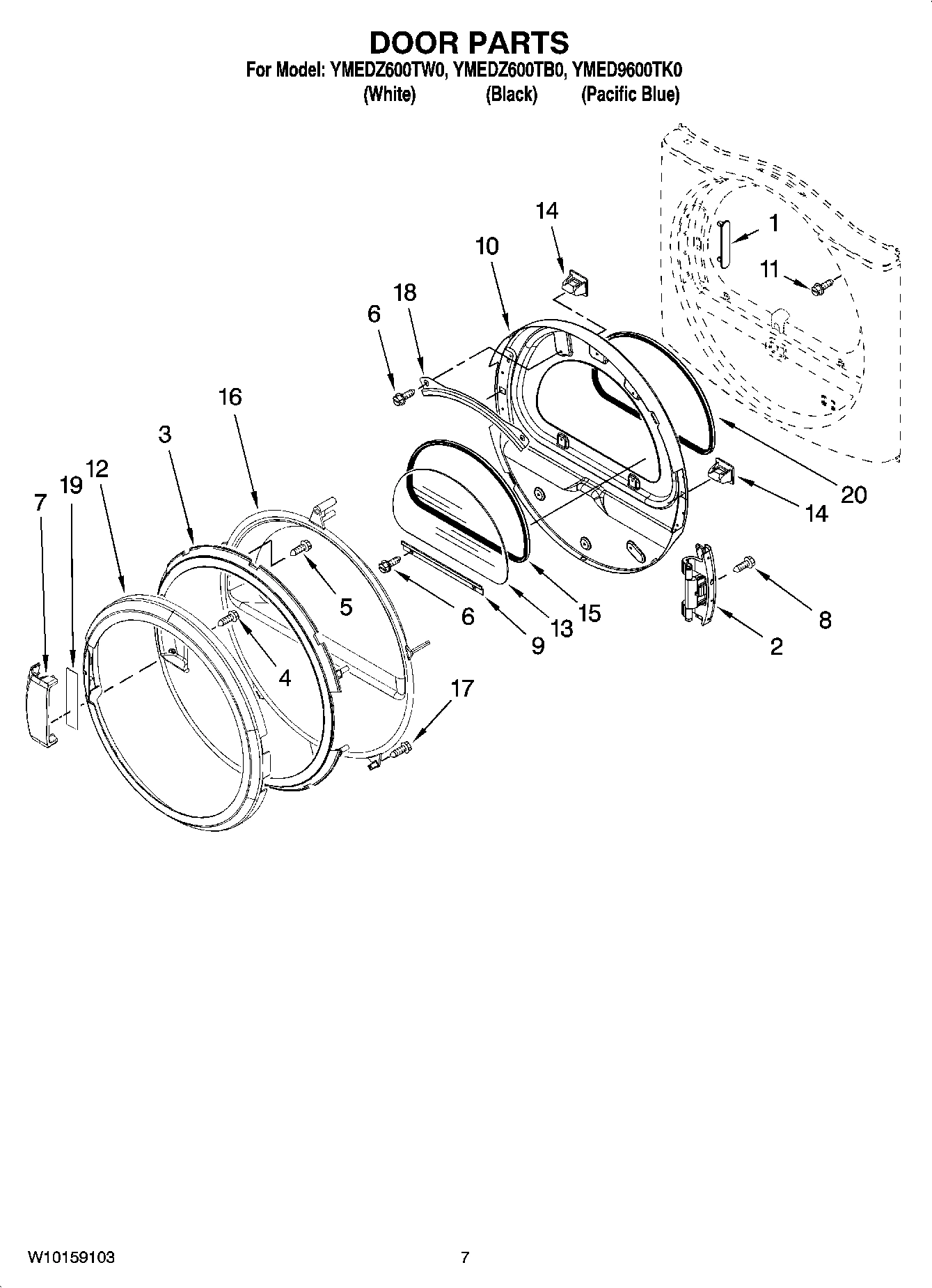 04 - DOOR PARTS, OPTIONAL PARTS (NOT INCLUDED)