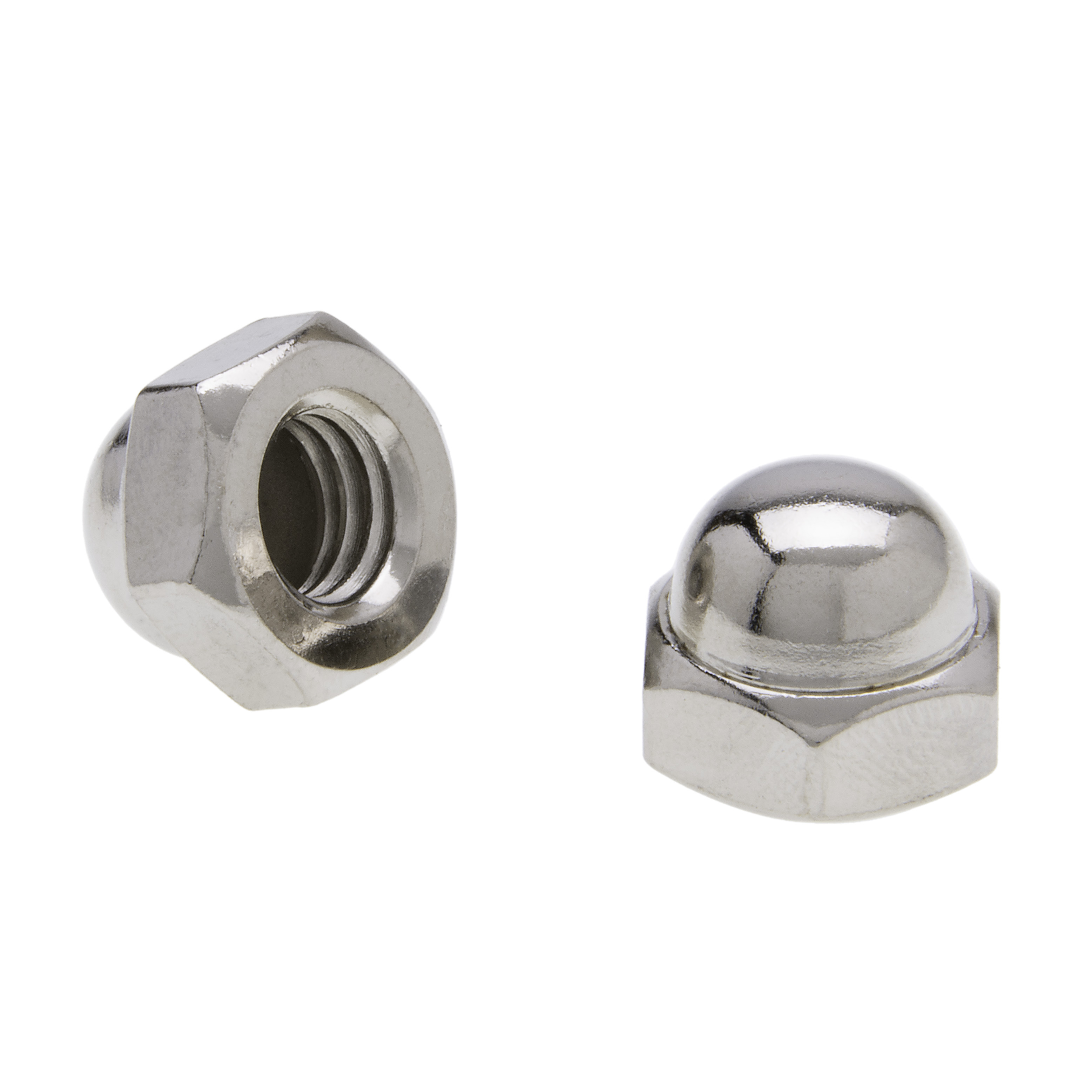 Cap Nut, 1/4-20 in., 18-8 Stainless Steel, 100 per pack