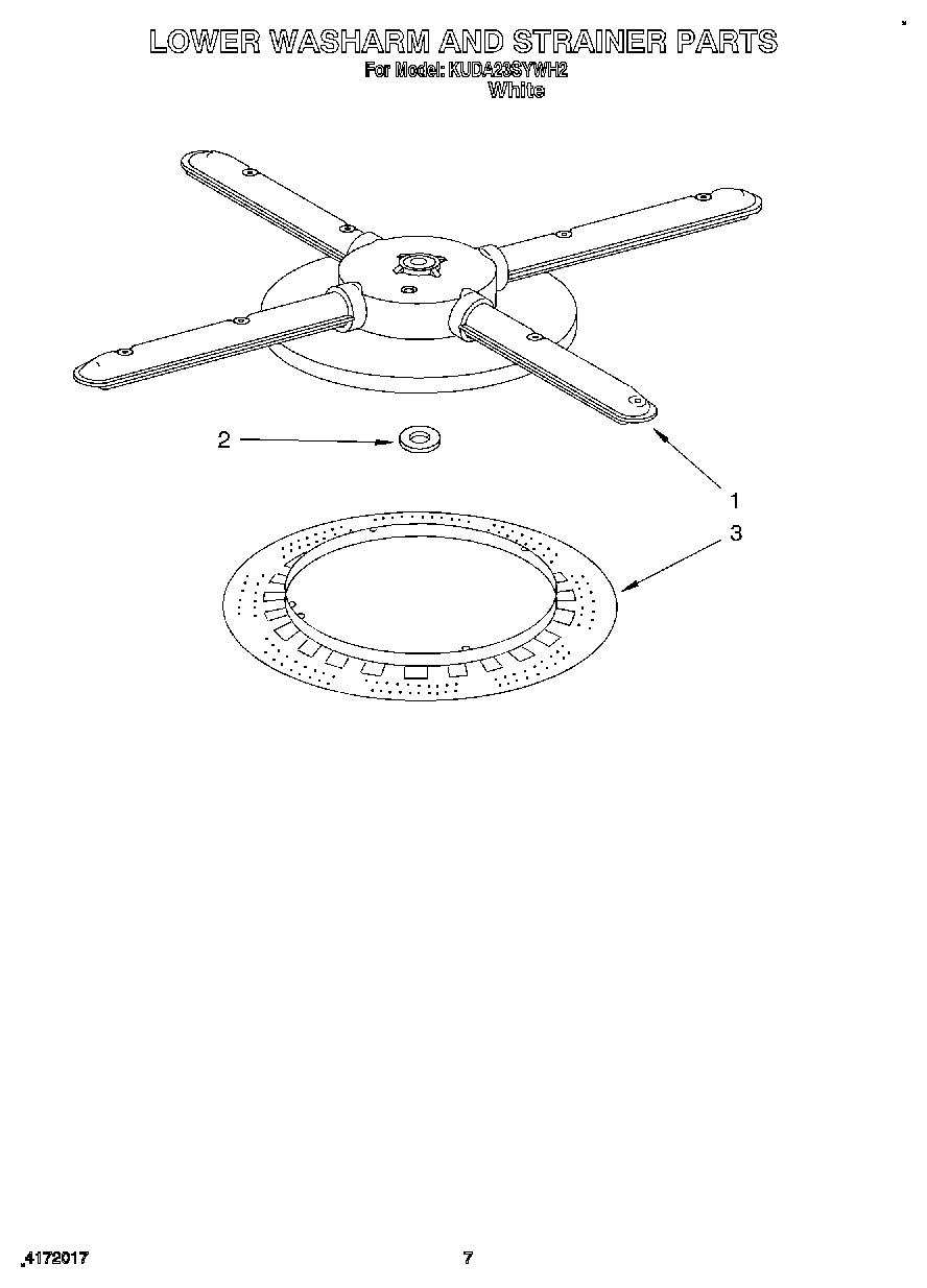 05 - LOWER WASHARM AND STRAINER