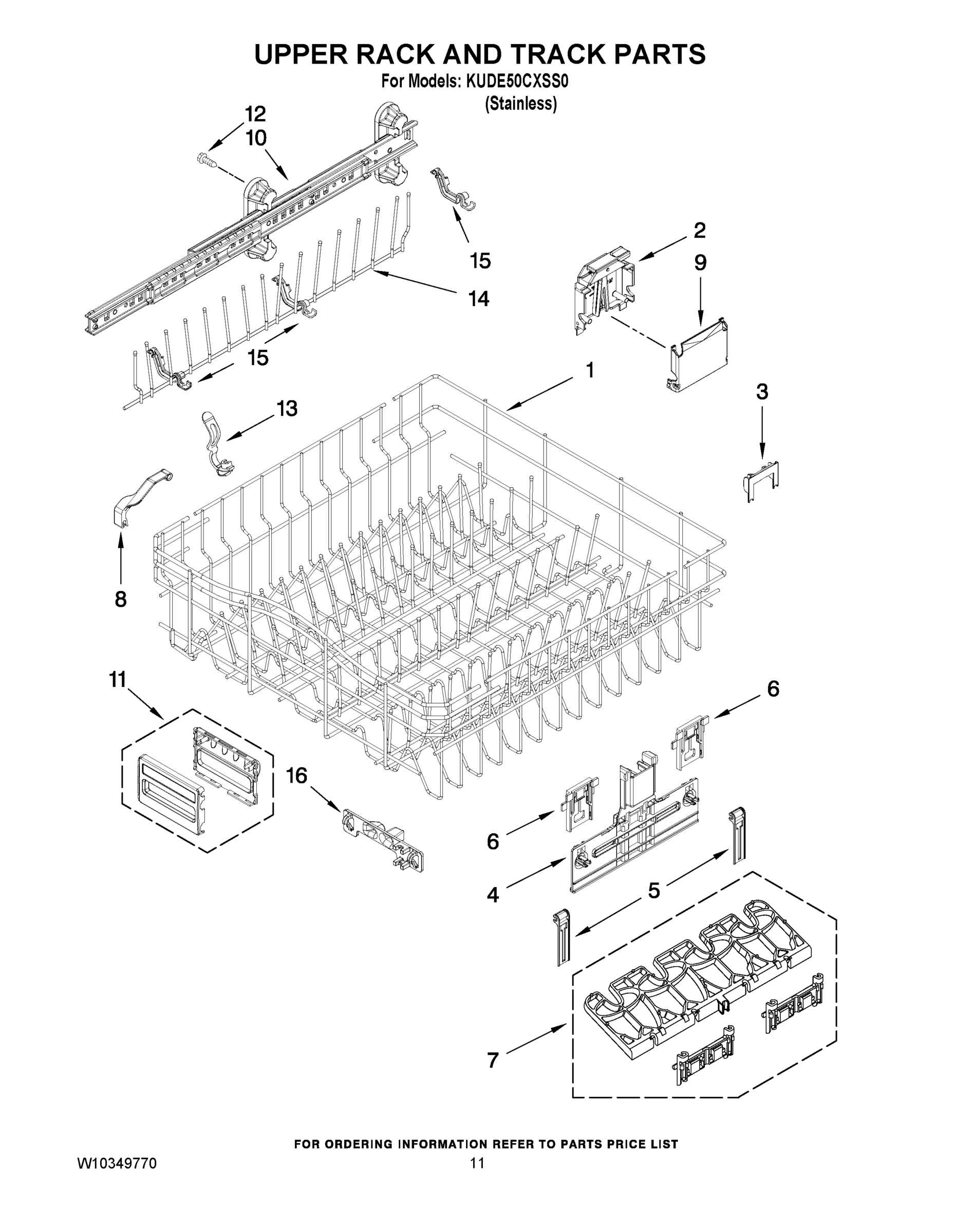 09 - UPPER RACK AND TRACK PARTS