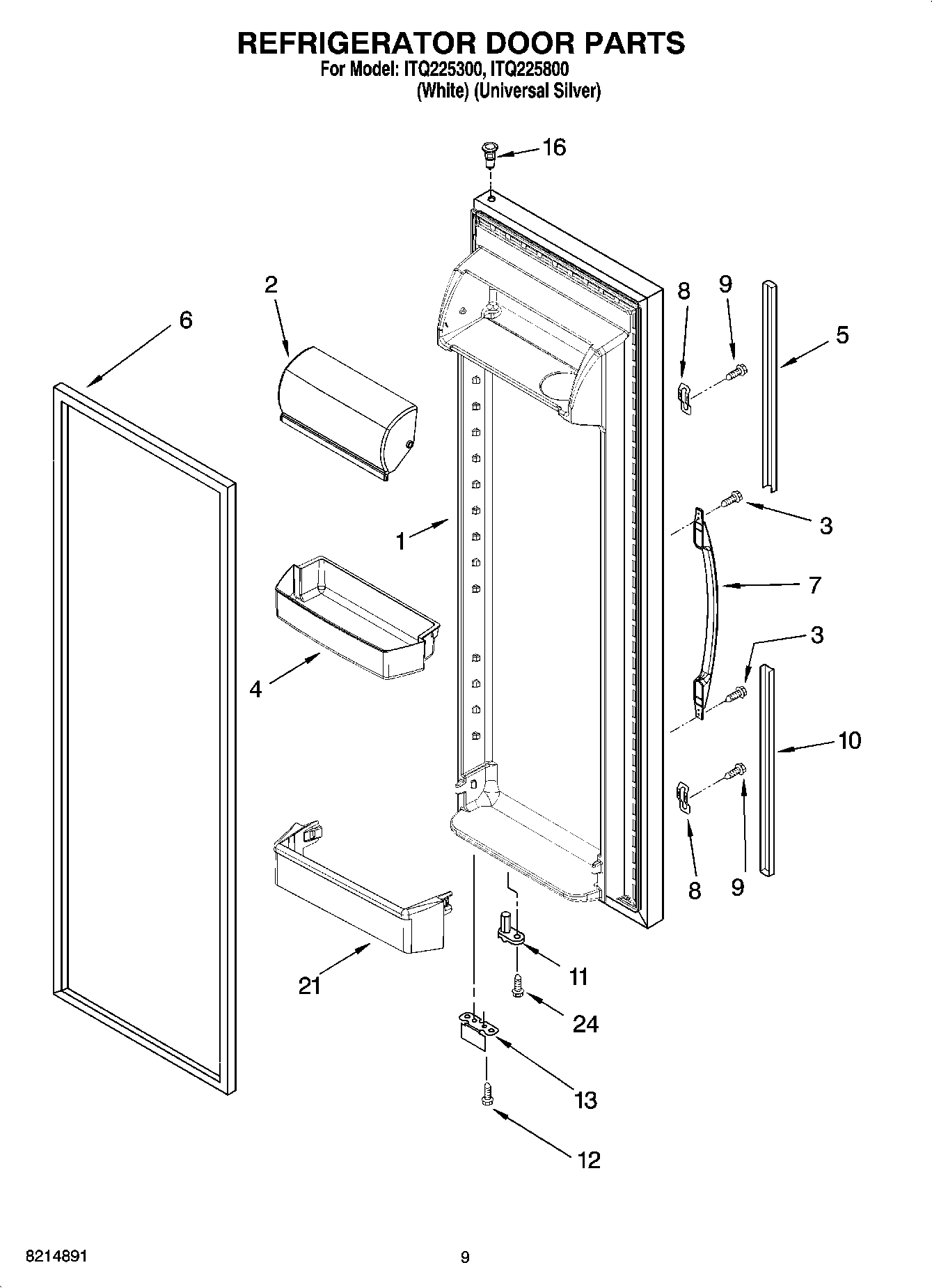 06 - REFRIGERATOR DOOR PARTS