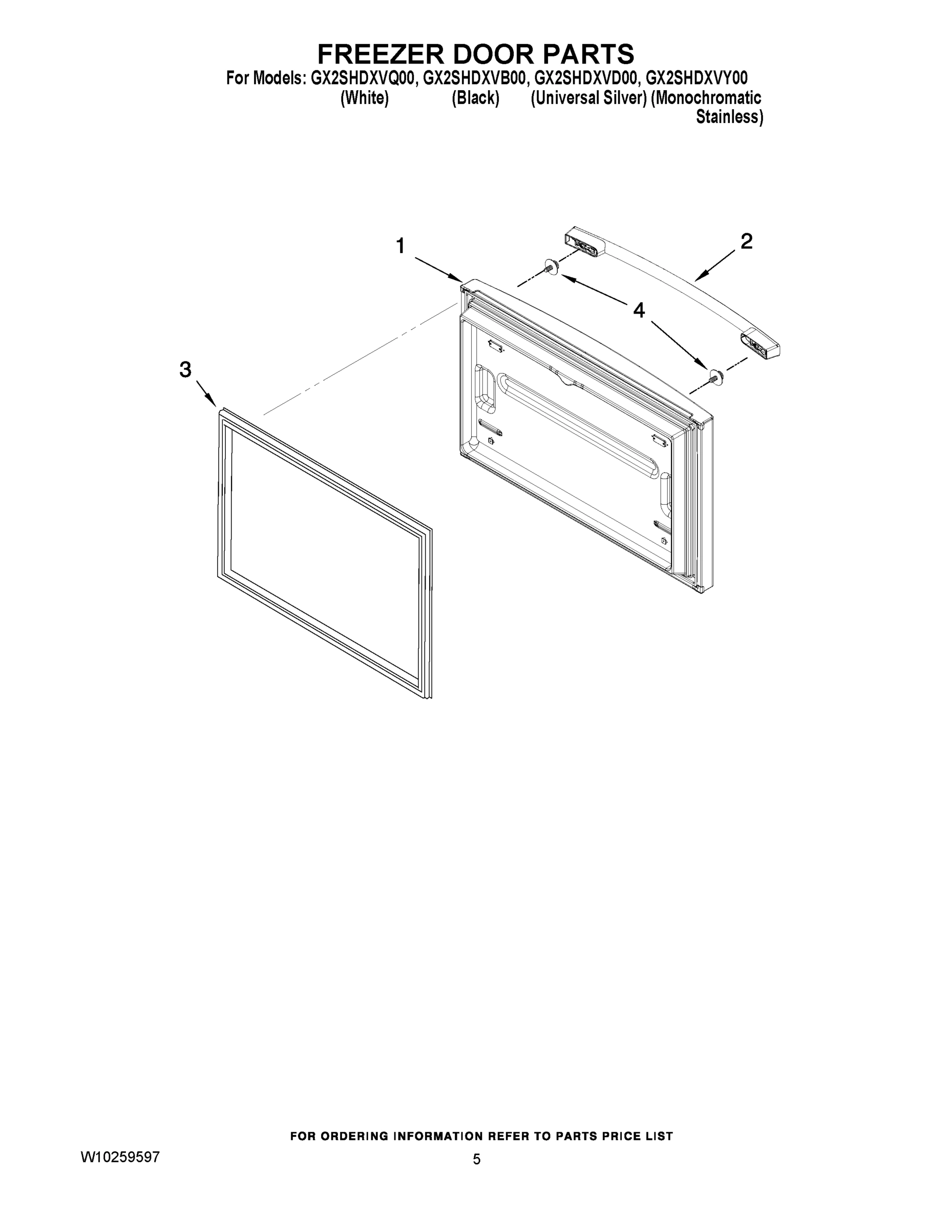 03 - FREEZER DOOR PARTS