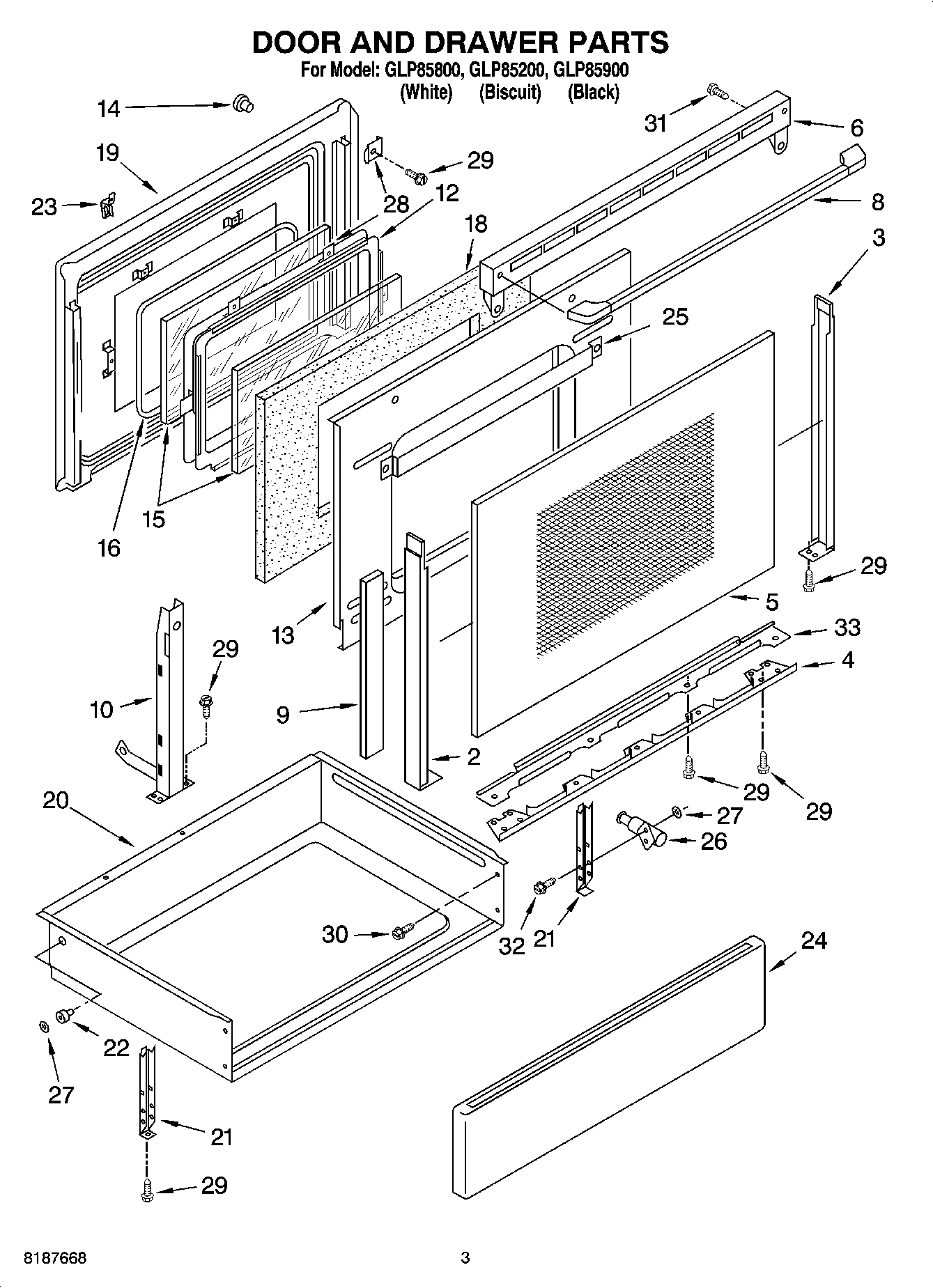 03 - DOOR AND DRAWER PARTS