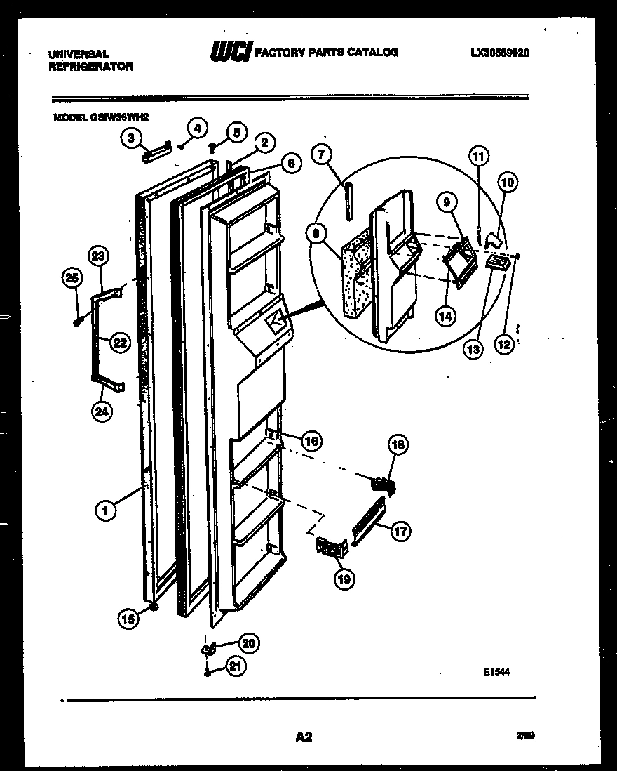 02 - FREEZER DOOR PARTS
