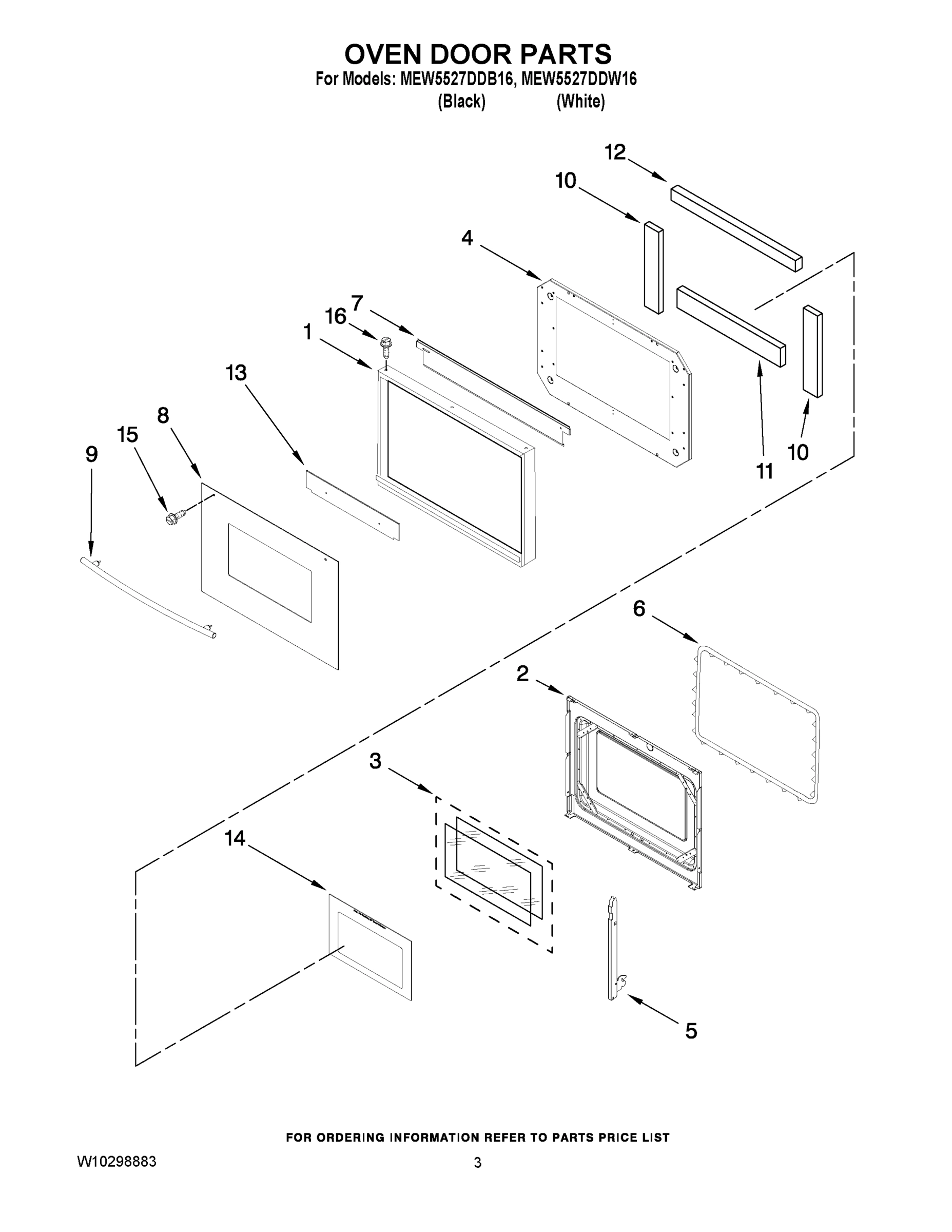 02 - OVEN DOOR PARTS