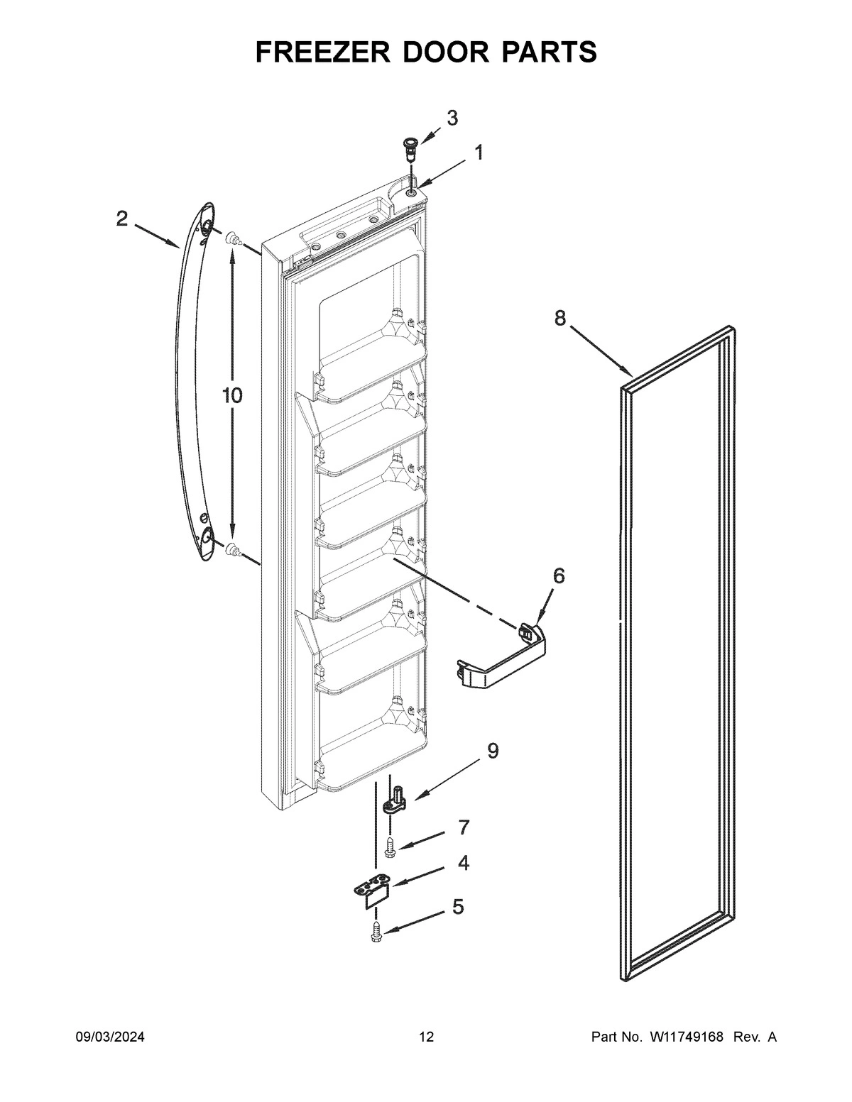 07 - FREEZER DOOR PARTS