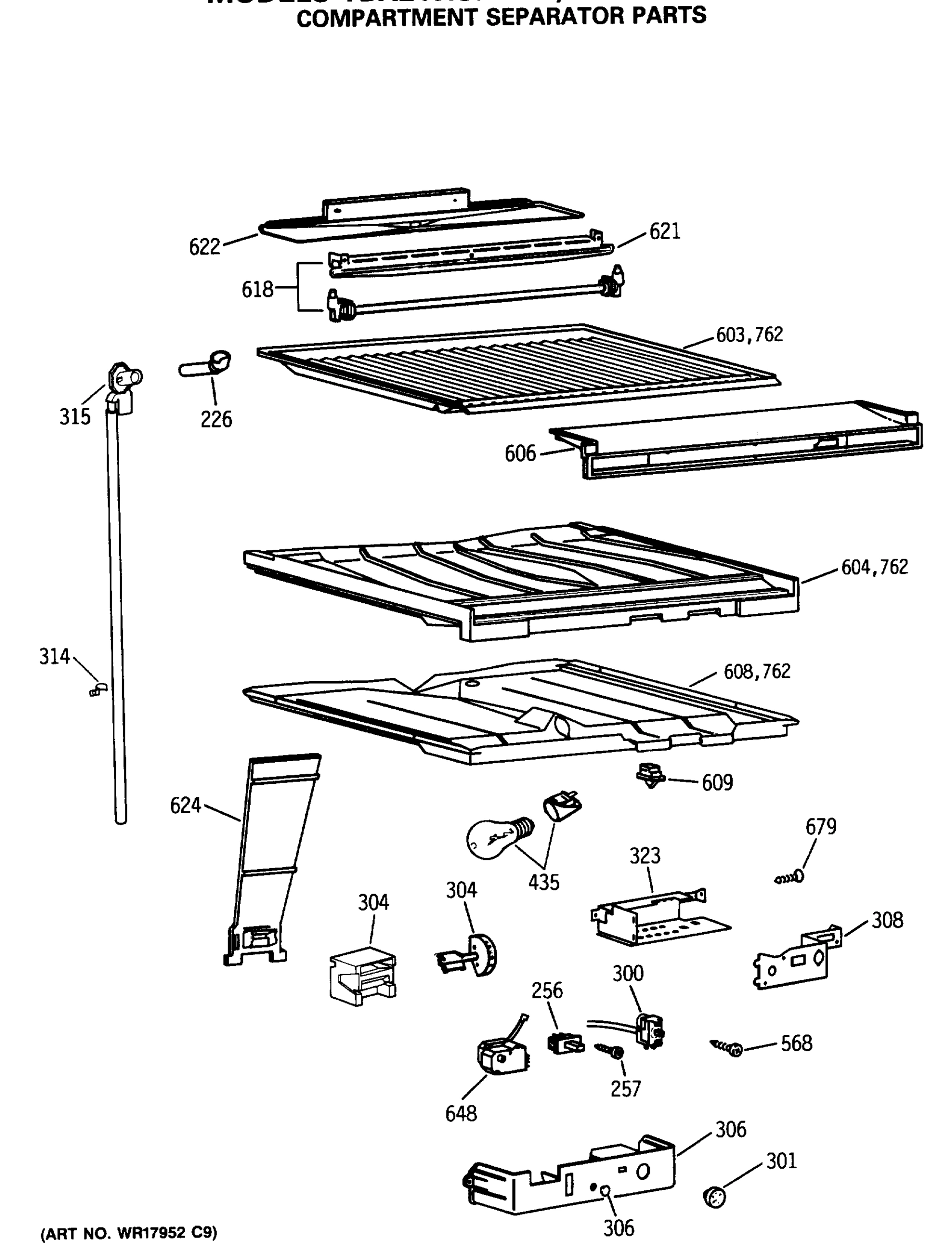 COMPARTMENT SEPARATOR PARTS